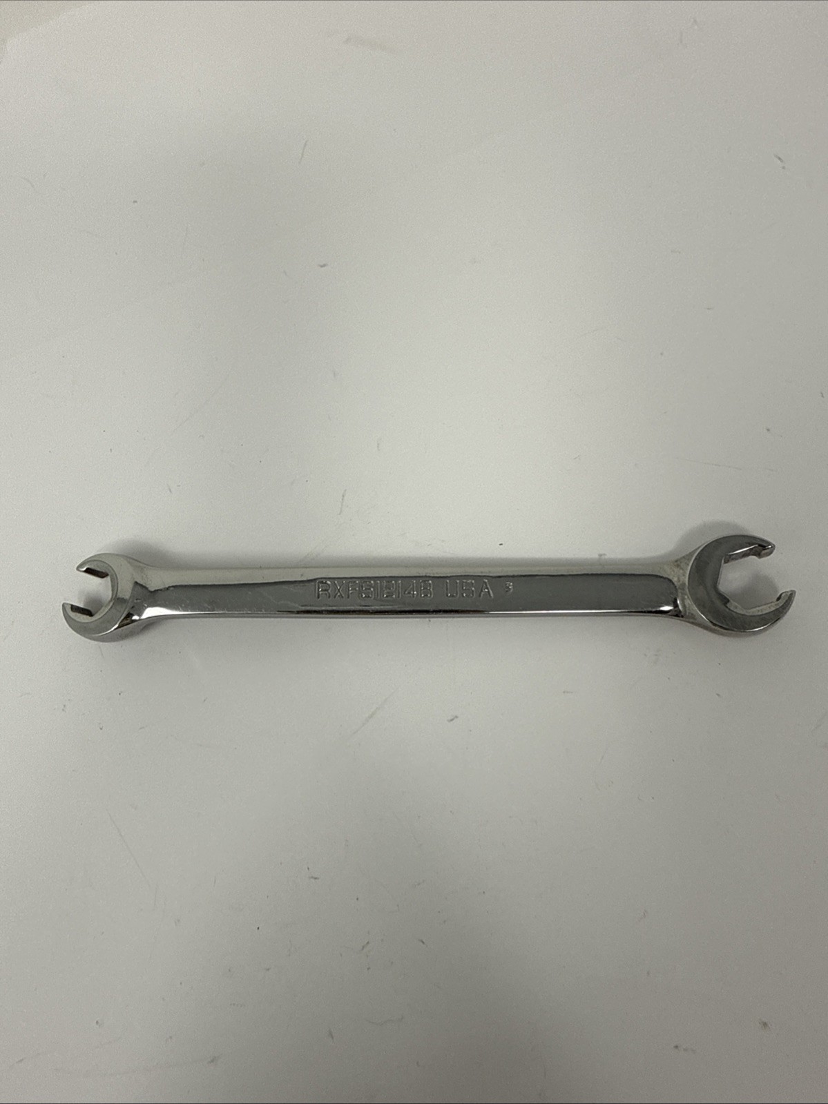 Snap-on tools 3/8 x 7/16″ SAE flare nut open end 6-point wrench RXFS1214B