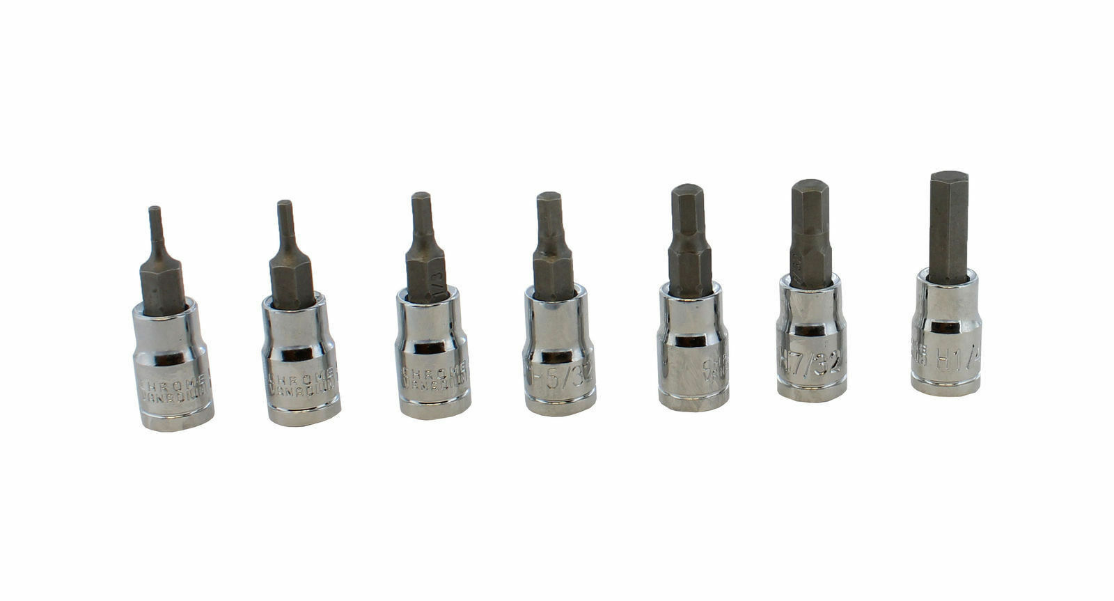 Master Hex Bit Set | 32pc SAE & Metric Socket Set Standard Allen 1/4″ 3/8″ 1/2″