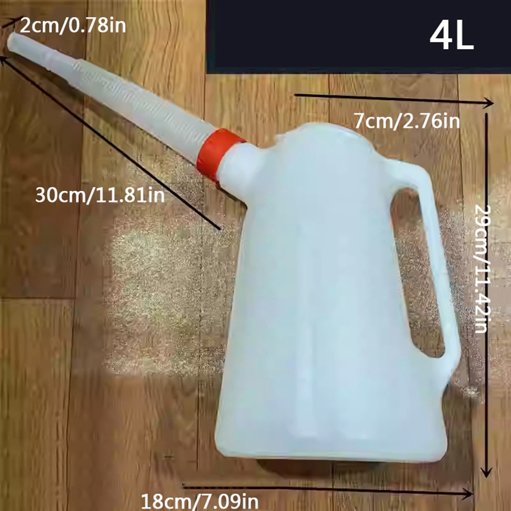 Oil Measuring Jug with Spout Oil Jug Oil Container 3L 4L 5L Engine Oil Pot NEW ！