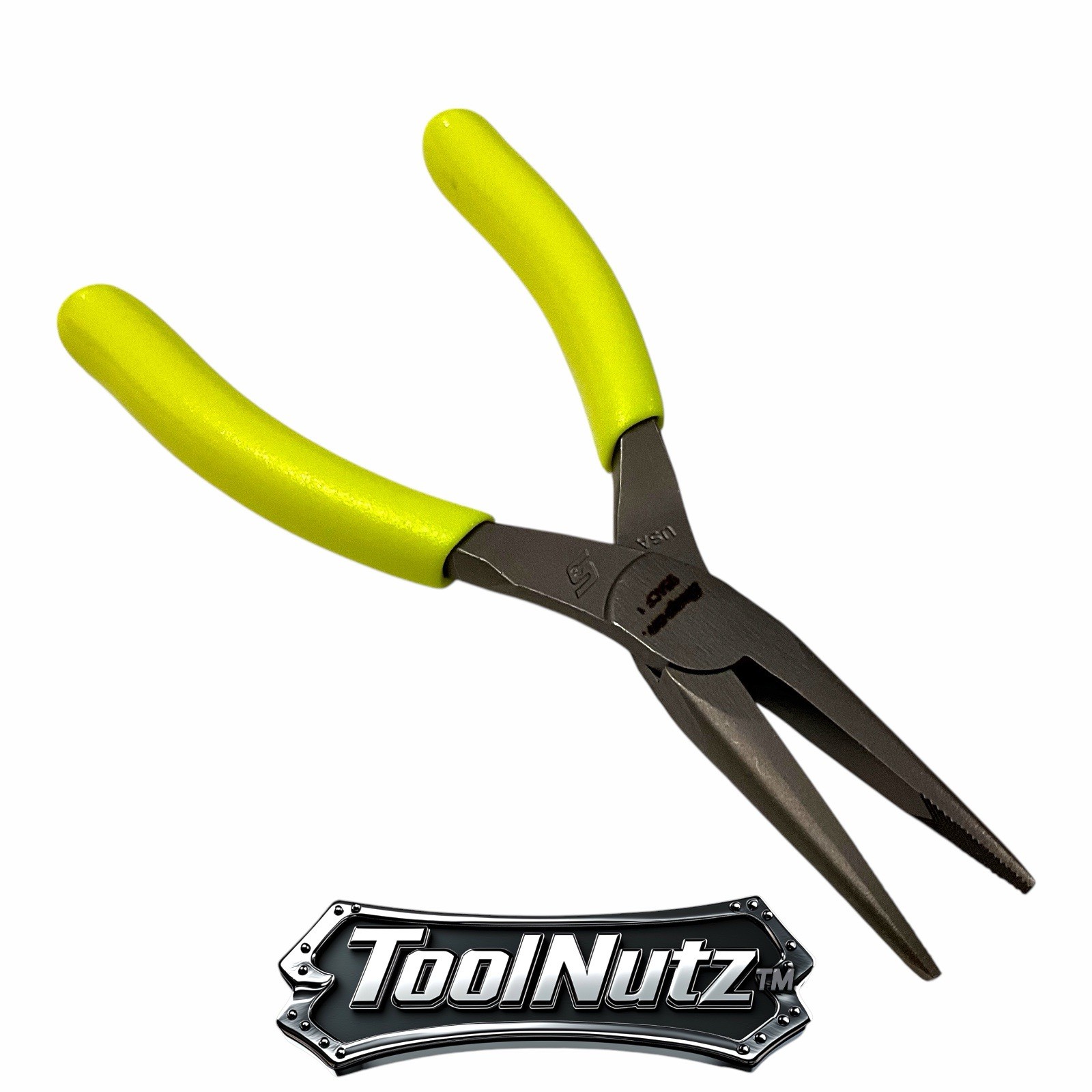 Snap-on Tools NEW 95ACFHV 6″in. YELLOW Soft Grip Rounded Jaw Needle Nose Pliers