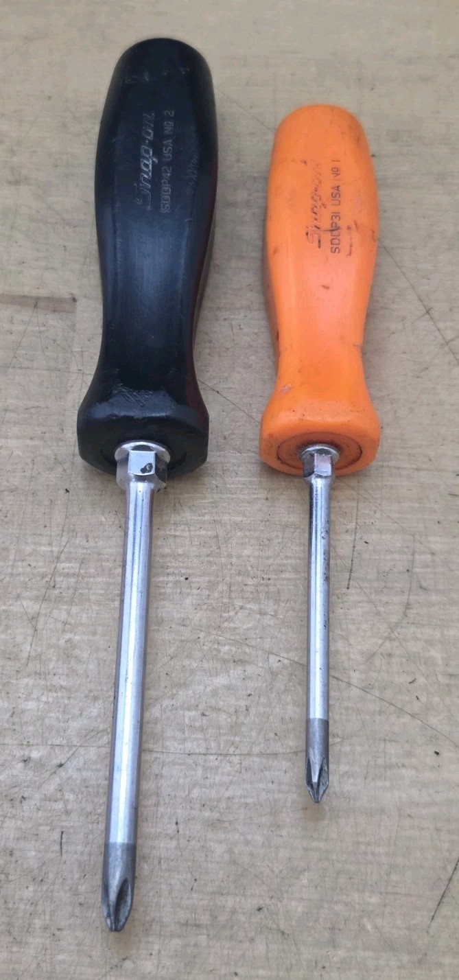 Snap On SDDX80- 8 Pc Combination Drive Multi-Colored Hard Handle Screwdriver Set