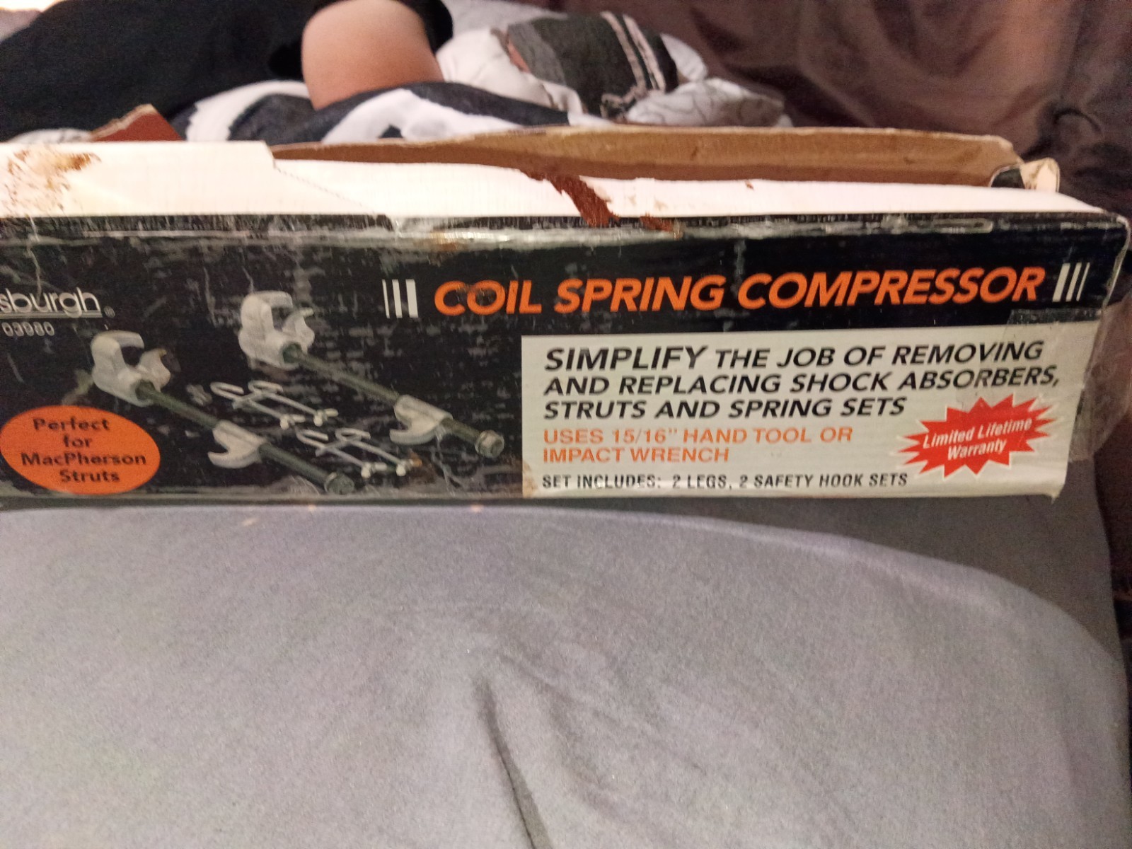 Coil Strut Spring Compressor and Remover Tool Heavy Duty Black