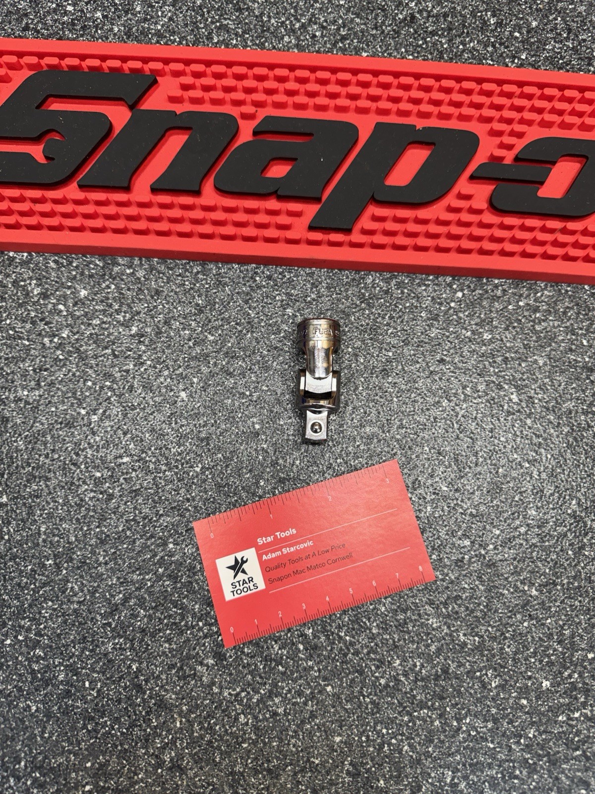 Snap-on Tools USA NEW 3/8″ Drive Universal Chrome Swivel Socket Extension FU8A