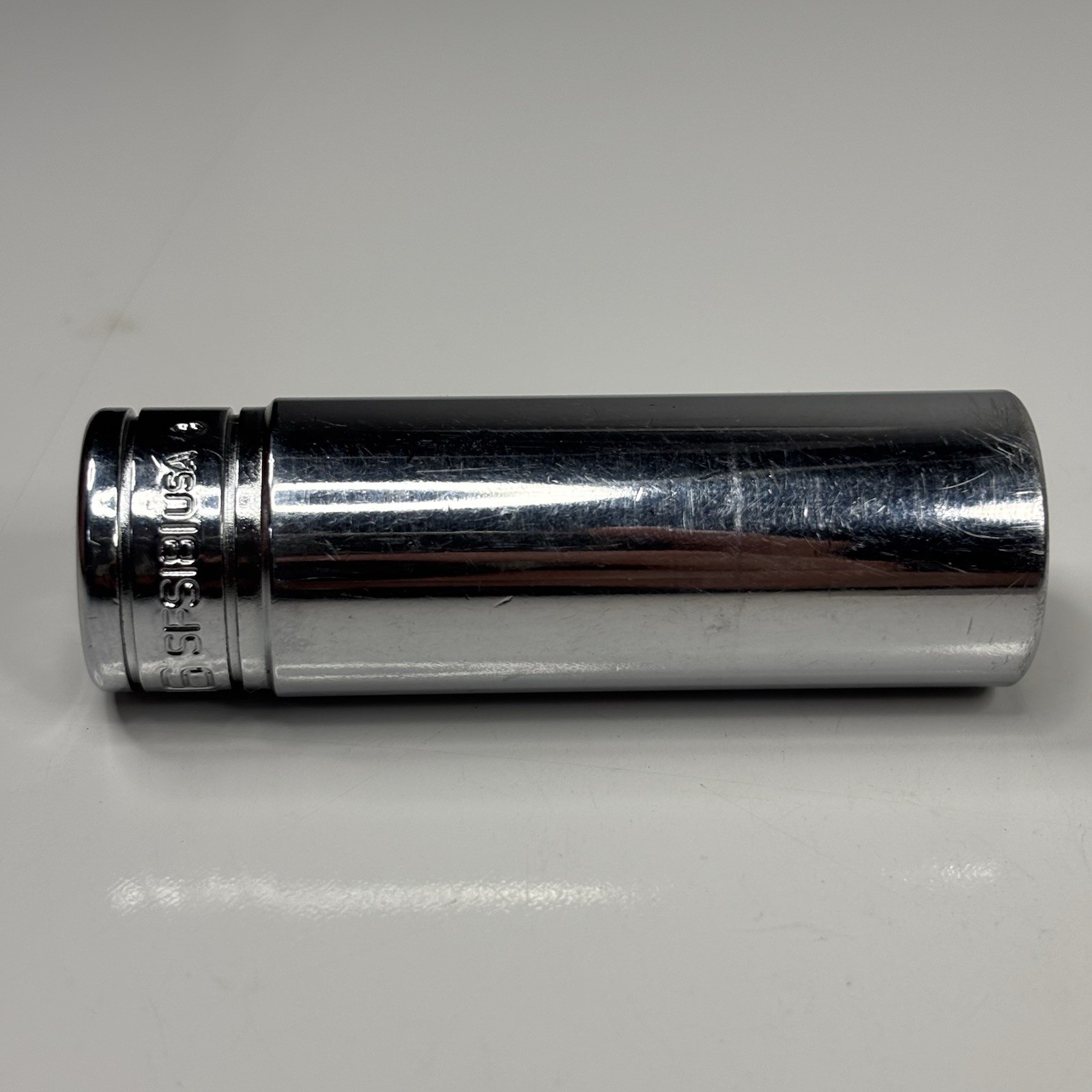 Snap On Tool SF181 3/8 Dr 12Pt SAE 9/16 Flank Dr Deep Chrome Socket USA 1998
