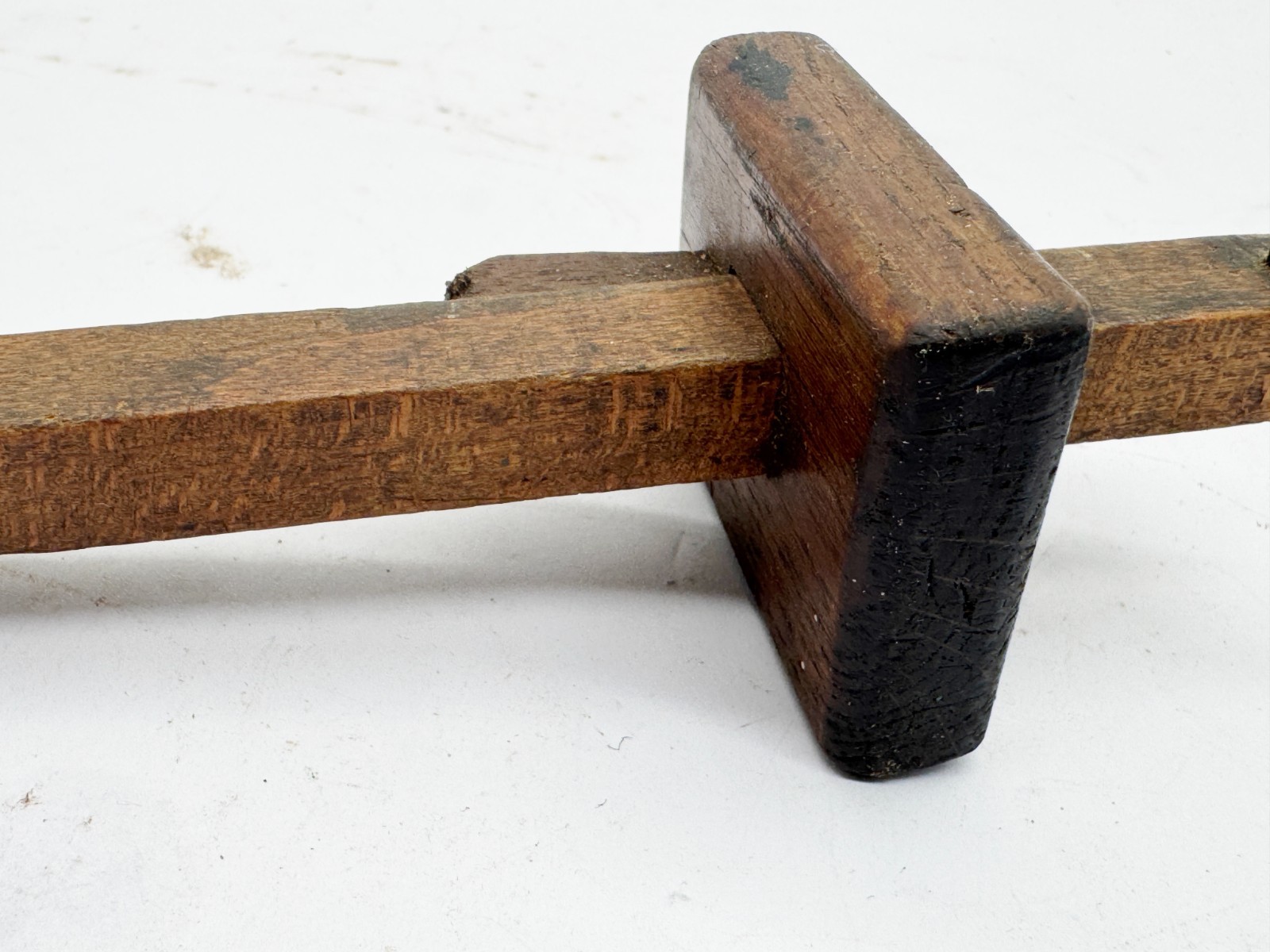 VINTAGE WOODEN MORTISE MARKING GAUGE HAND TOOL JOINERY SQUARE PIN STYLE