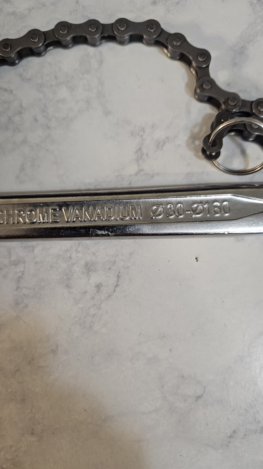 Chrome Vanadium 9″ Chain Wrench 030-0 160