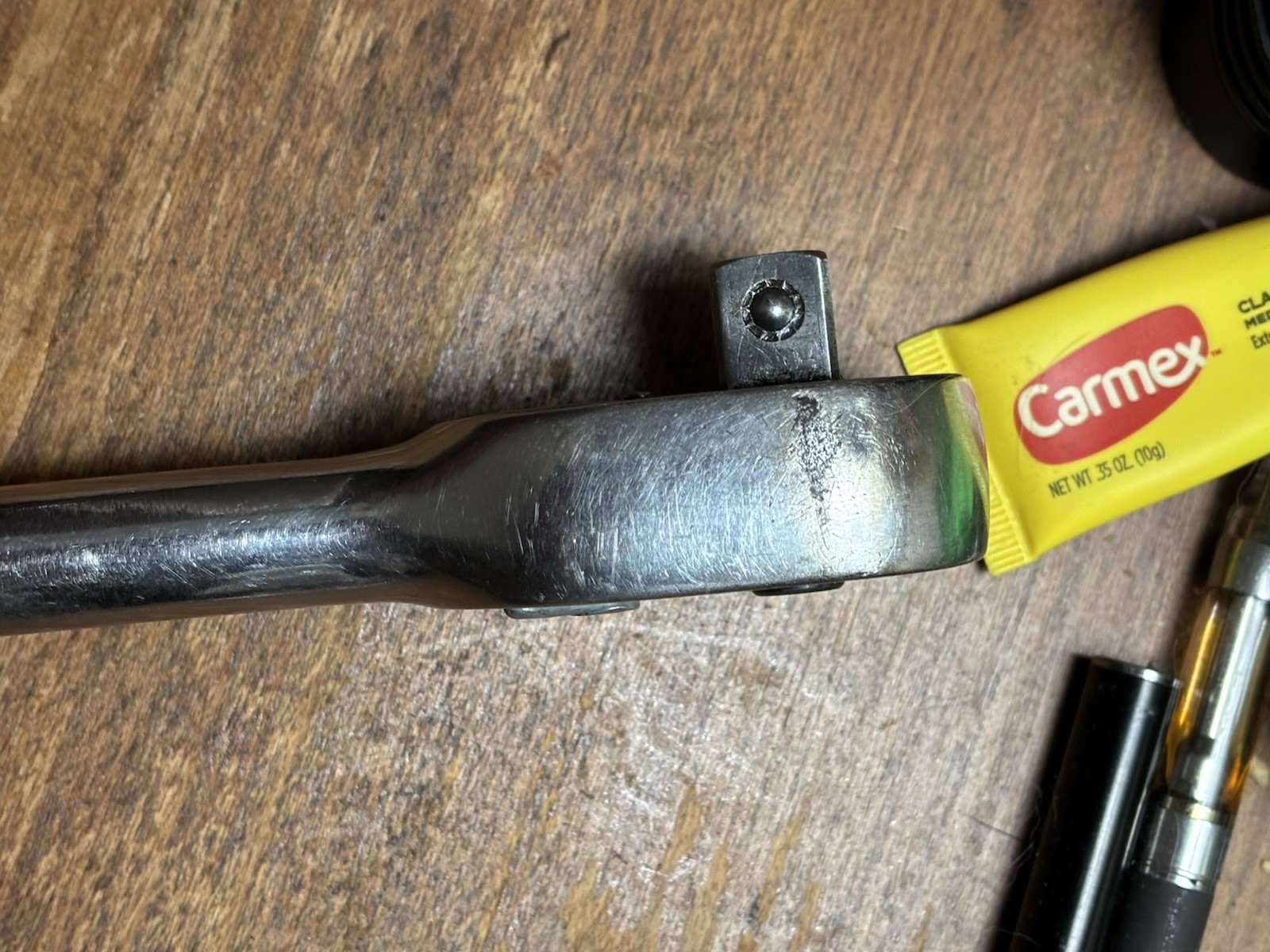 1/2 Drive SNAP ON polished Ratchet, Used But No Engraving Or Abuse