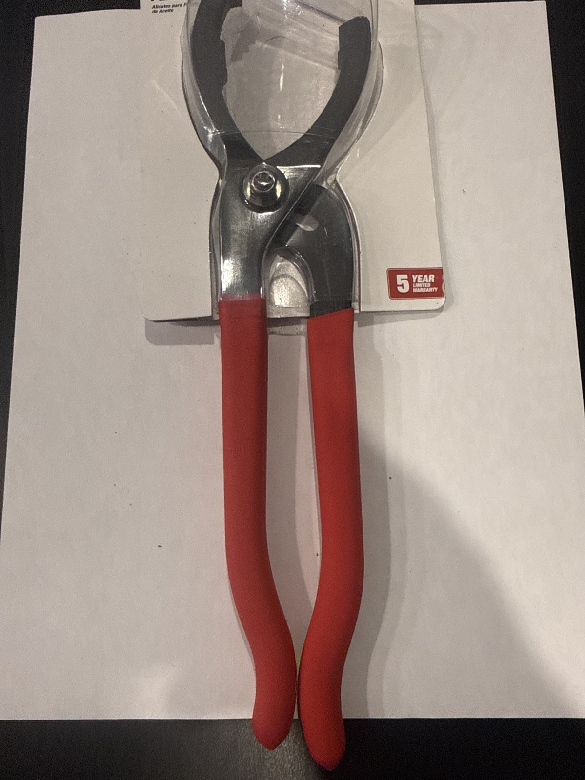 Hyper Tough 12 Inch Oil Change Filter Pliers Jaw Can Opener Tool Wrench Motor