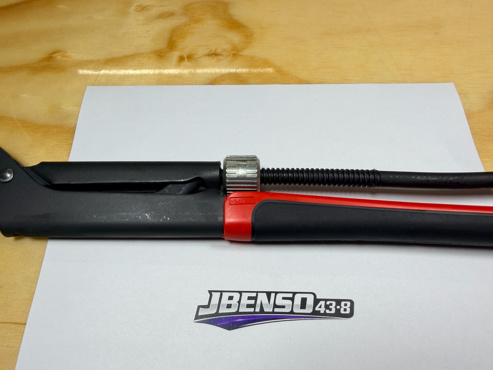 Snap-on Tools NEW RED 17″ Soft Grip Quick Adjust Pliers Wrench PWZ2QA