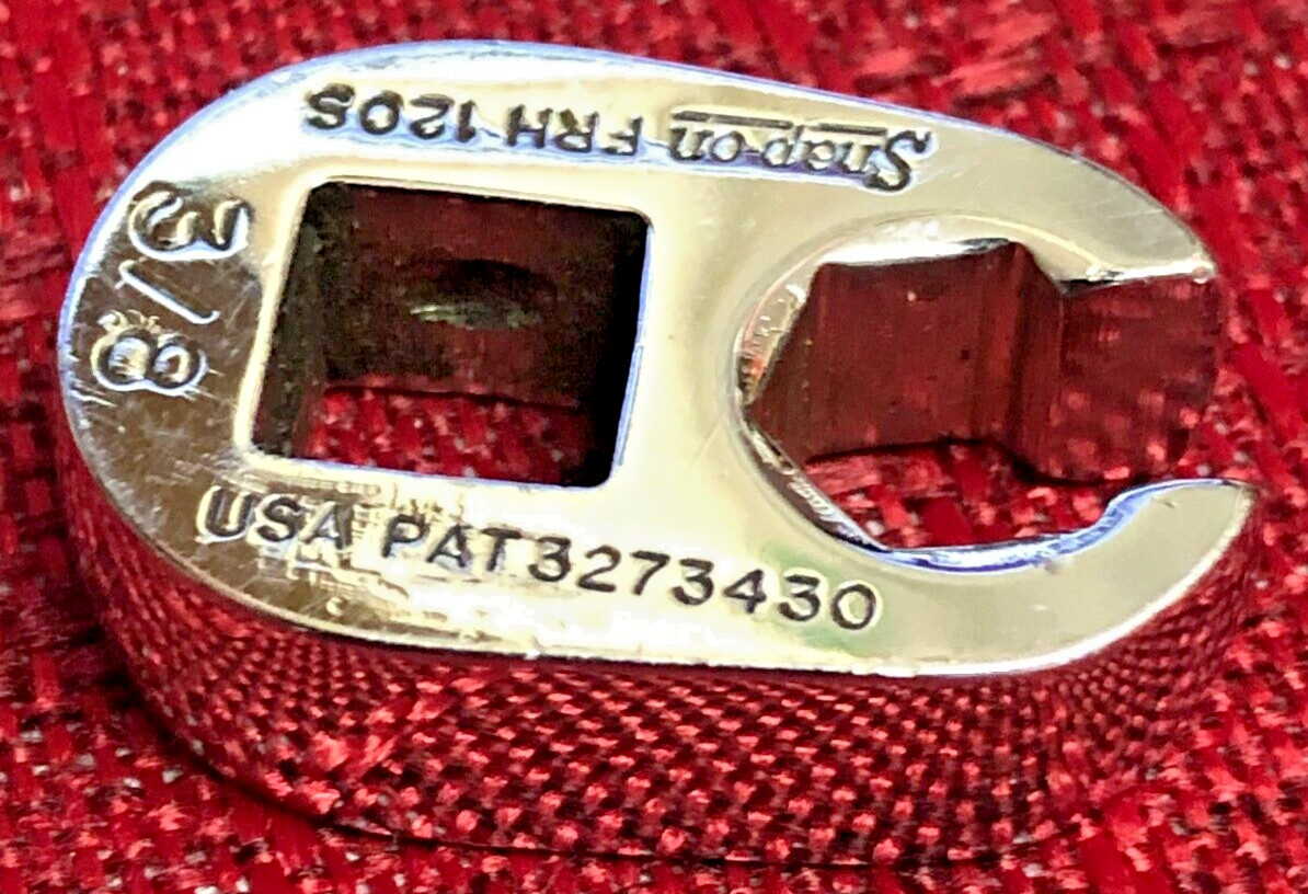 Snap On FRH120S SAE 3/8″ Flare Nut Crowfoot Socket Wrench 3/8″dr USA Good 9/10