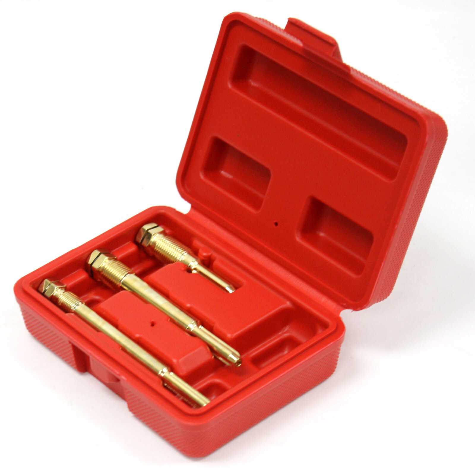 3 pc Glow Plug Puller Remover Removal Extractor & Reamer Set M10 & M12 Auto Tool