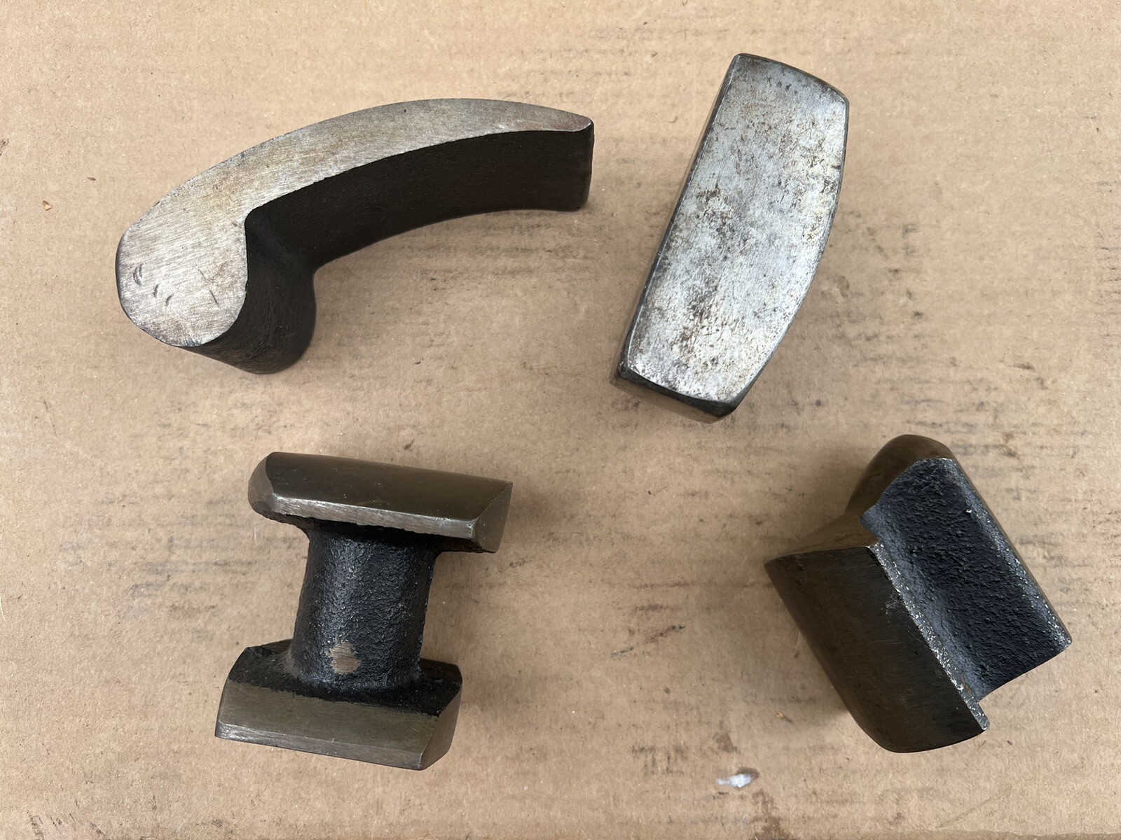 🇺🇸Lot Of 4 Auto Body Repair Dolly Hand Anvil Hammer Dollies Tools🇺🇸
