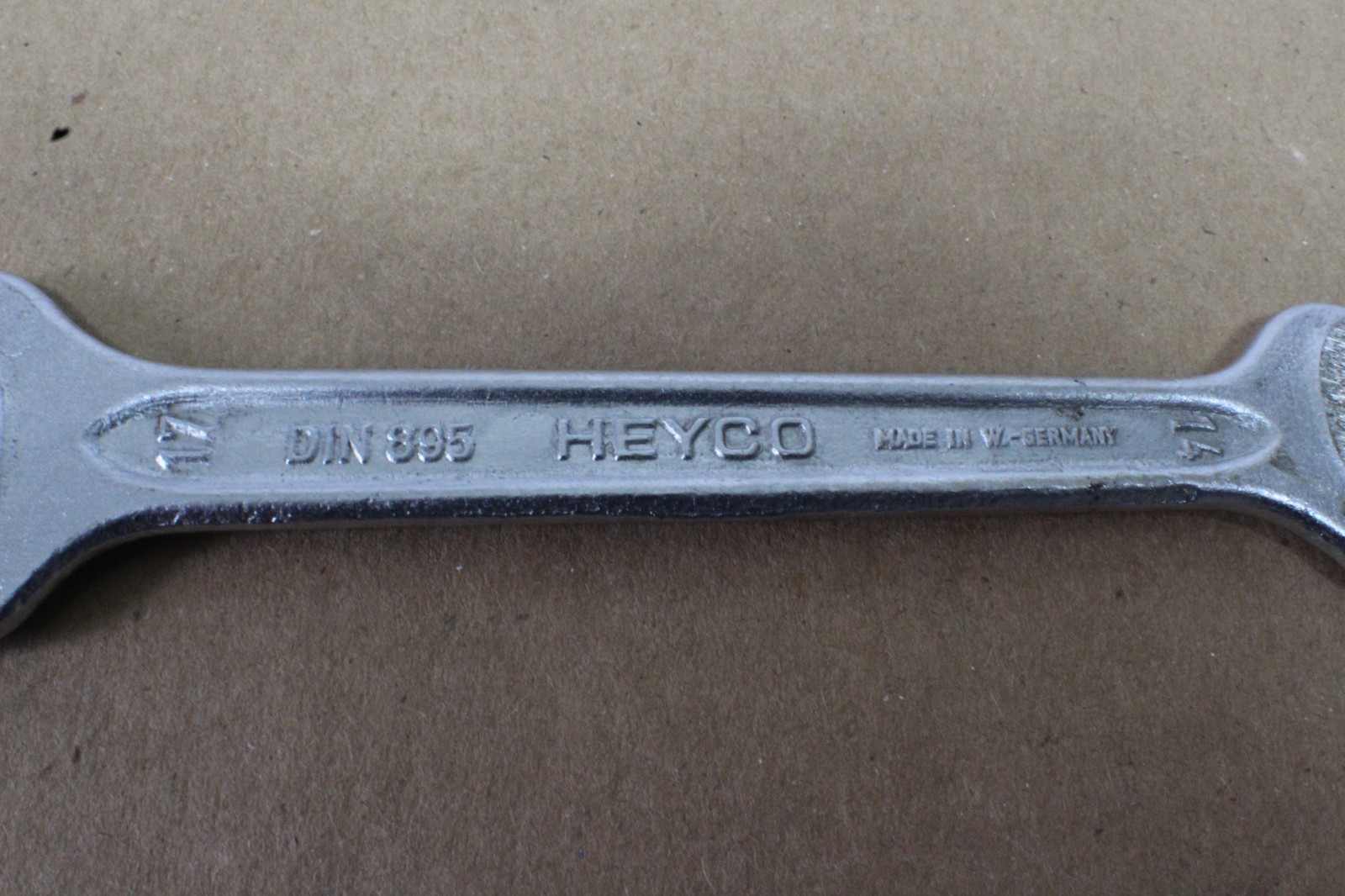 BMW Heyco 350 19mm-17mm & 17mm-14mm West Germany Open End Wrench Chrom-Vanadium