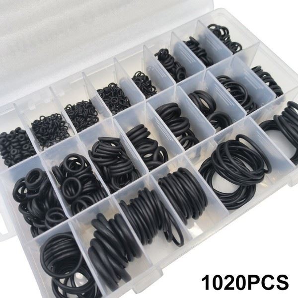 1020 Piece Nitrile Rubber O Rings Seal Rings Set for Various Applications Use