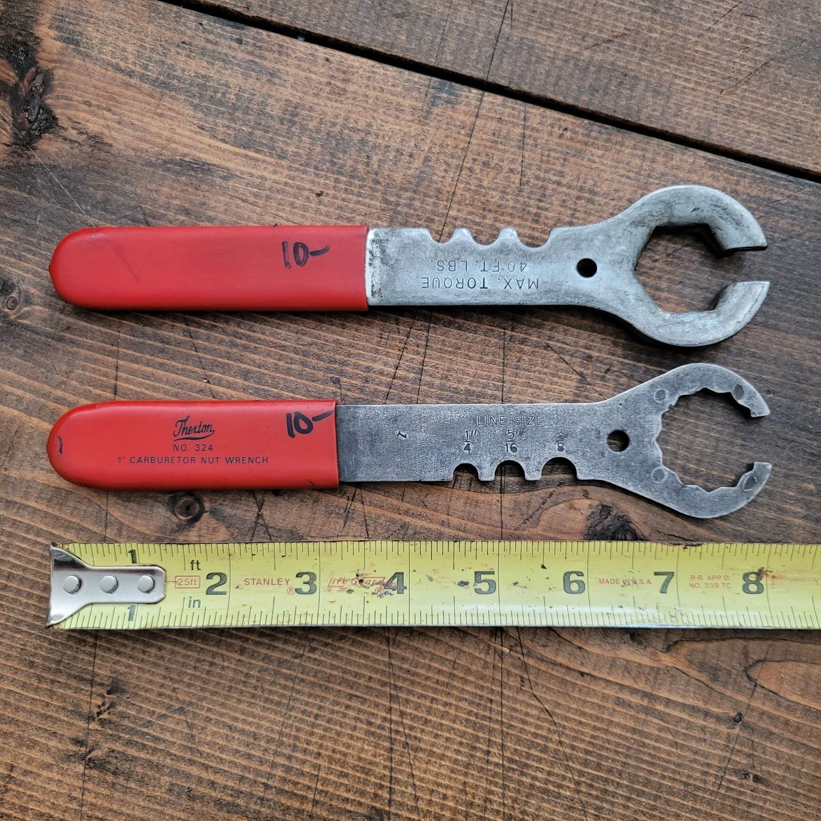 Thexton Tools No. 324 1″ Carburetor Nut GM Fuel Quadrajet Filter Wrench Set