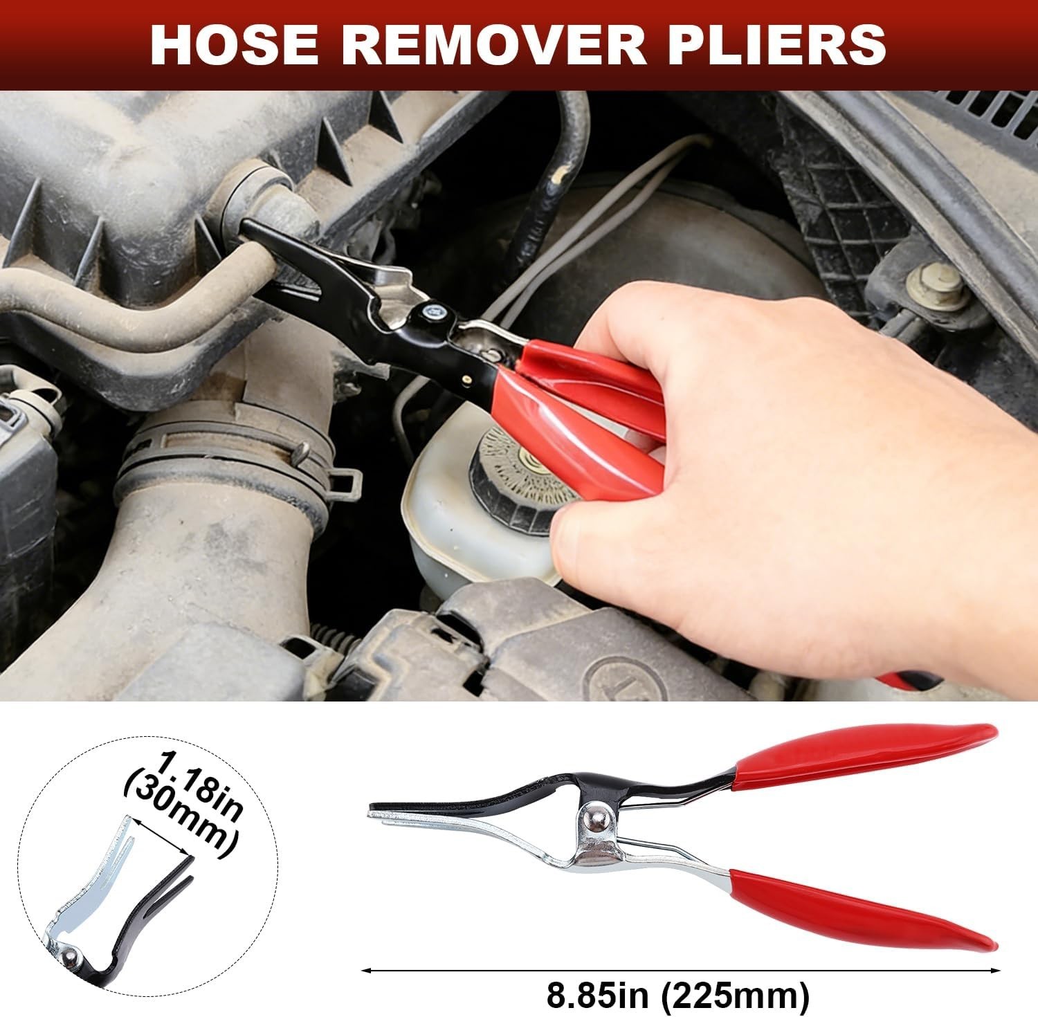 15 IN 1 Fuel Line Disconnect Plier Hose Clamp Pliers and RELAY & FUSE PULLER SET