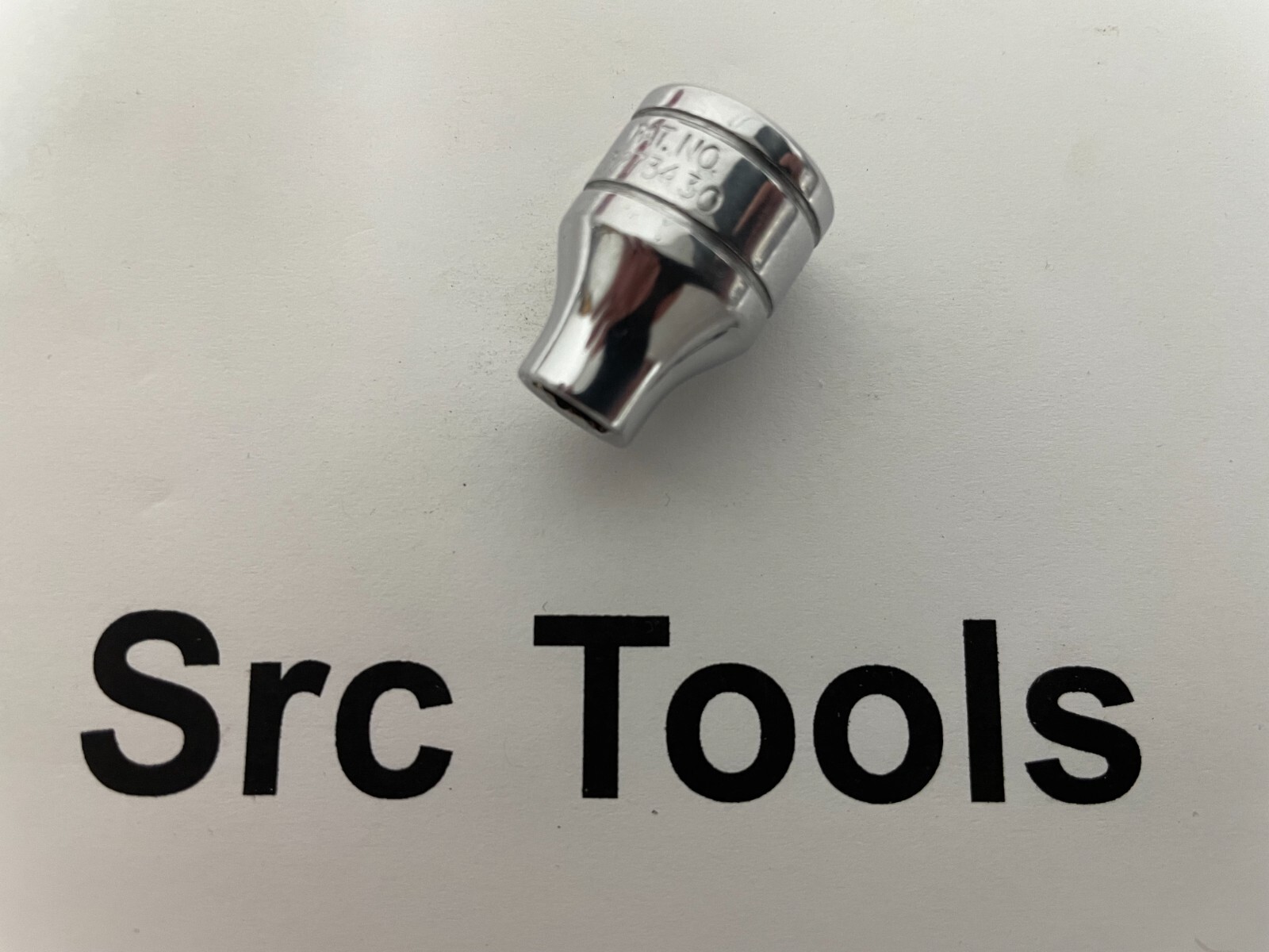 Snap-On Tools USA NICE 3/8″ Drive 6pt 1/4″ SAE Shallow Chrome Socket FS081