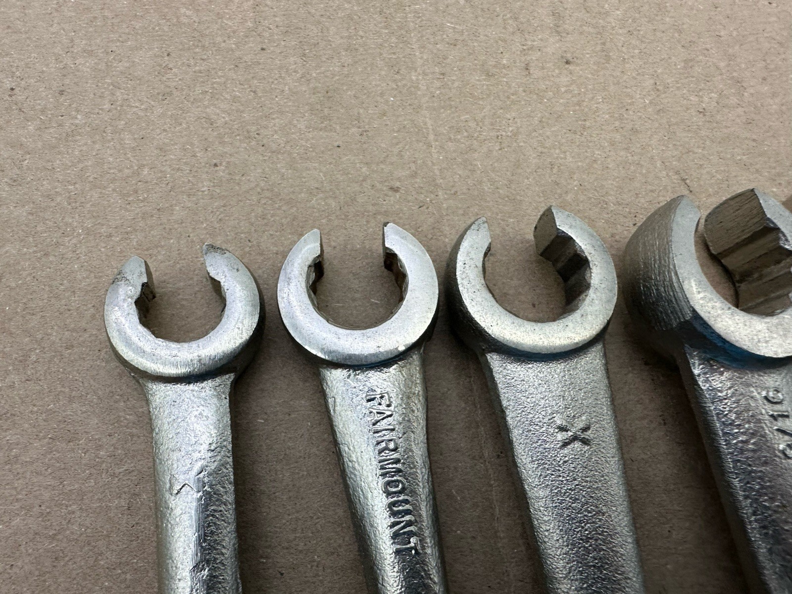 Fairmount 9pc Single End Flare Nut Line Wrench Set USA 3/8″-1″ Very Nice Shape