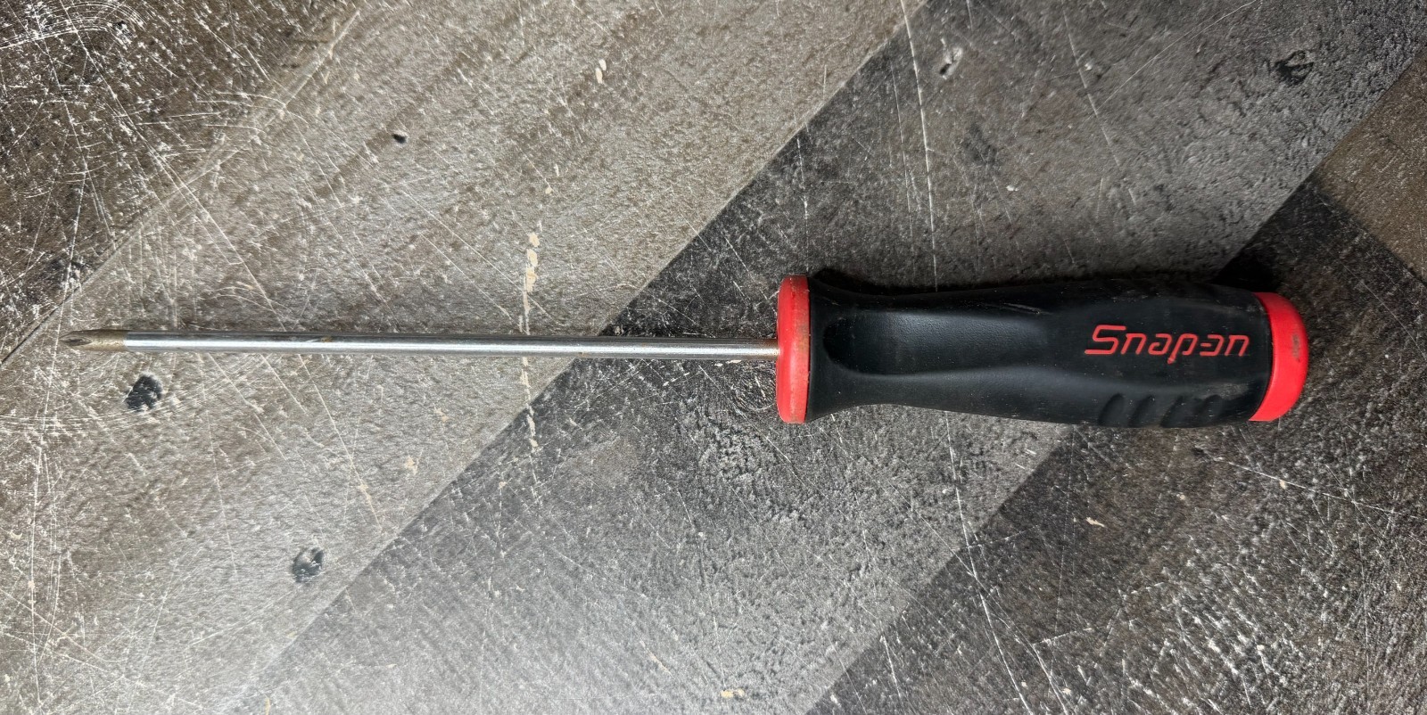 Snap-on SGDP61 #1 Phillips Screwdriver 6in Blade Red Black Soft Grip Handle USA