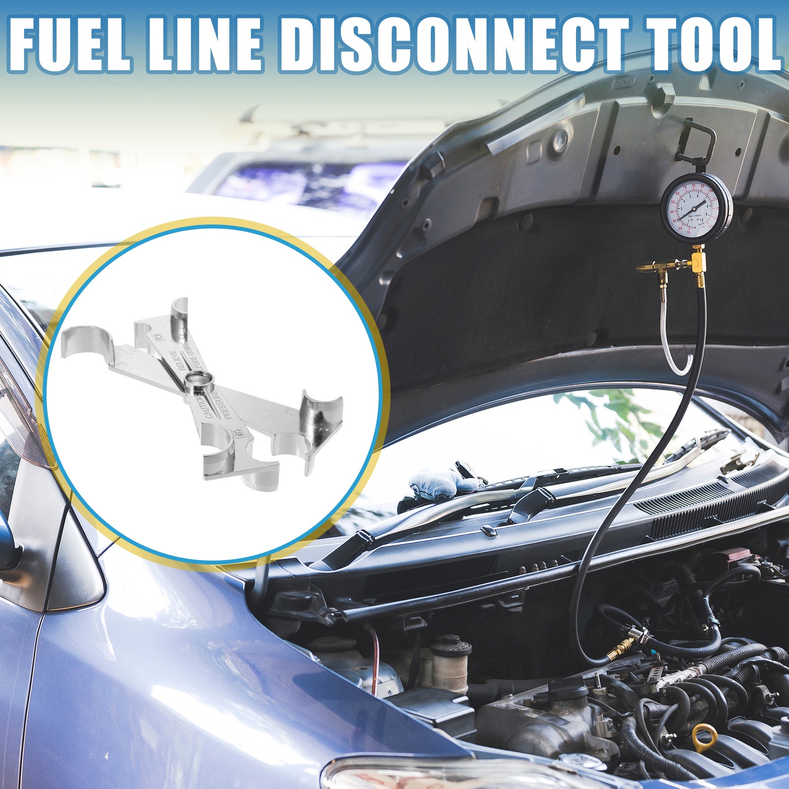 Fuel Line Disconnect Tool Kit 3/4″ 5/8″ 1/2″ 3/8″ for GM for Ford (Pack of 2)
