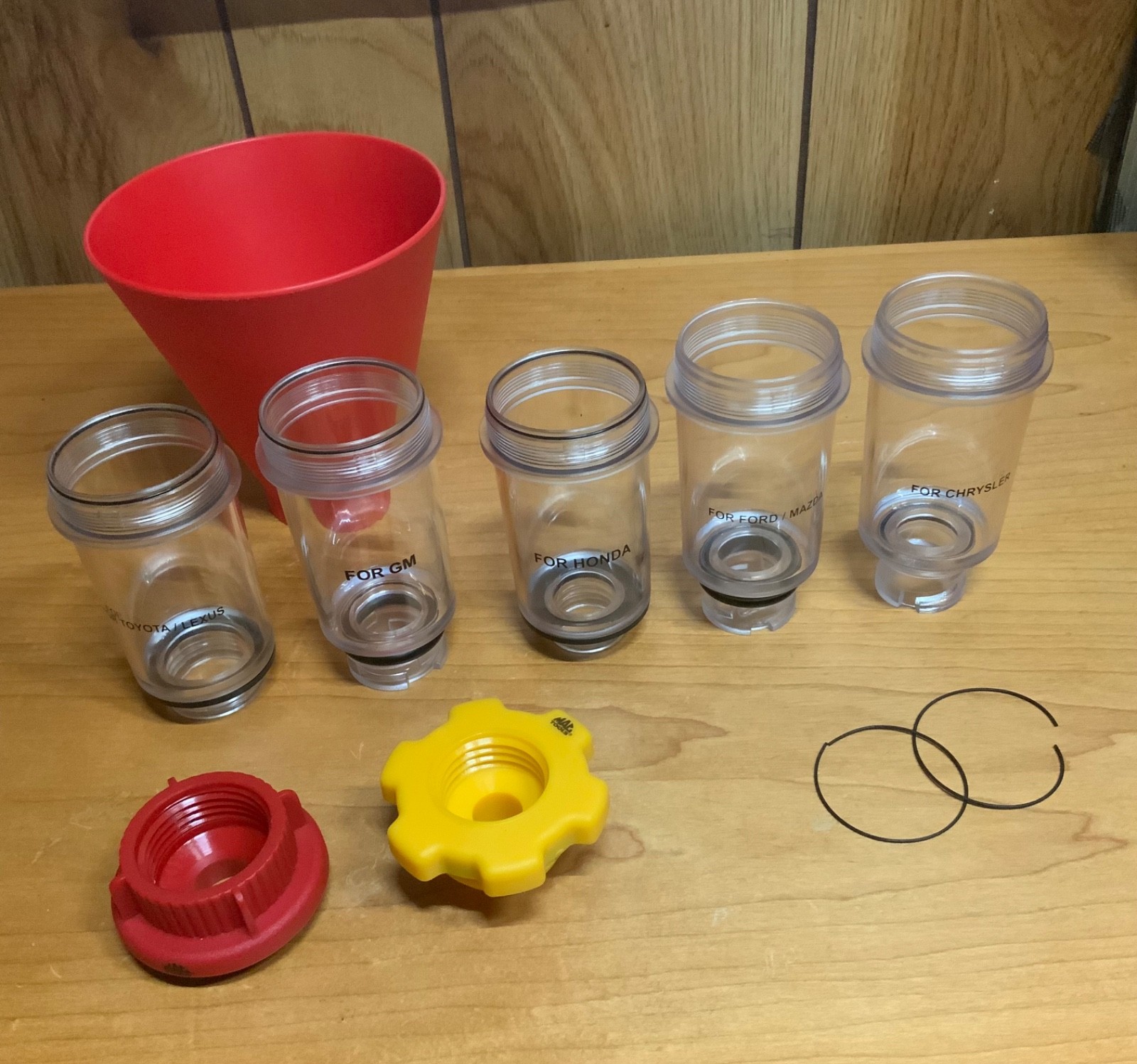 MAC TOOLS SD1270S8 8 PIECE OIL FUNNEL SET USED