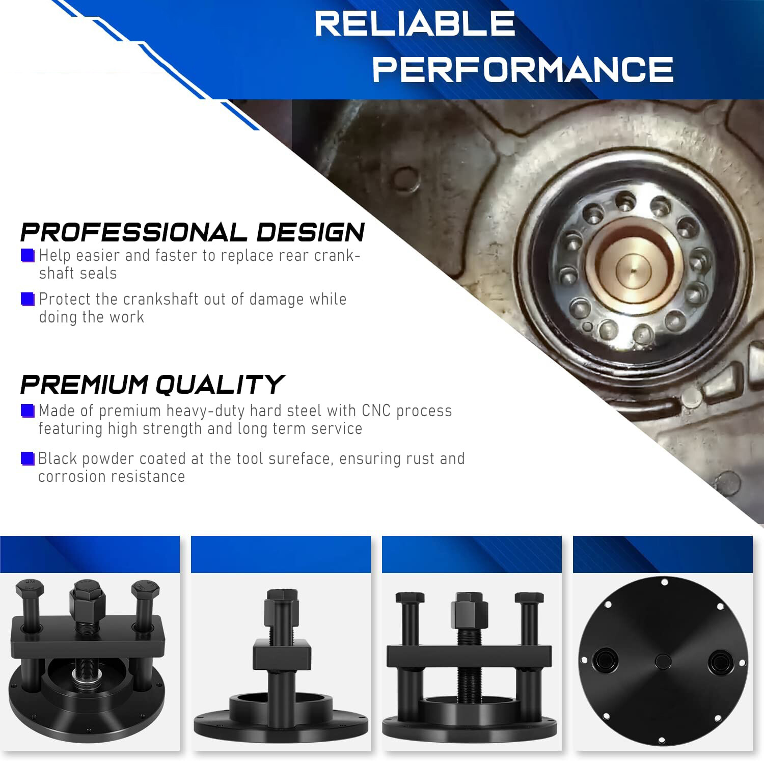 W470589004300 Rear Crankshaft Seal Remover Installer Kit For Detroit DD13 DD15