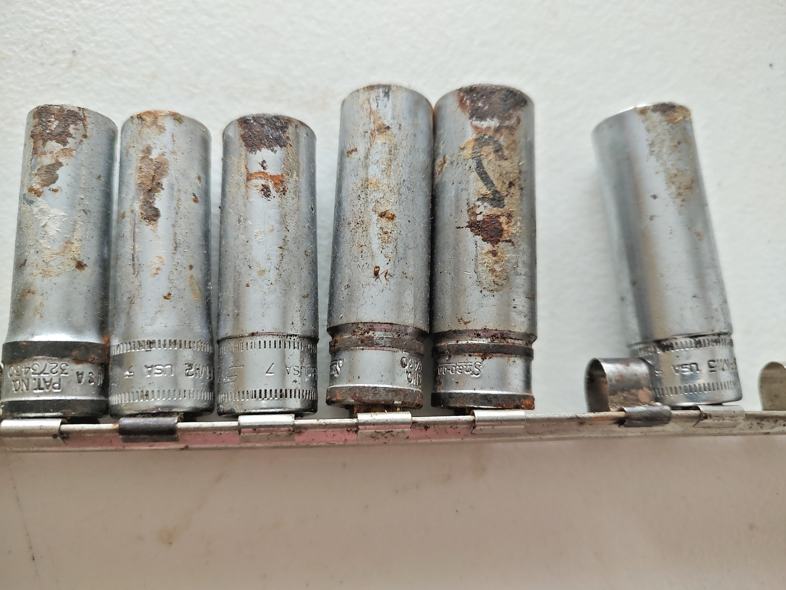 Snap On 3/8″ Drive 12 Point Metric Deep Sockets 9 Pieces w/ Organizer Handle