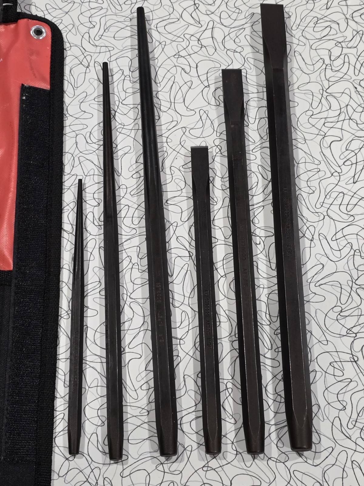 New Matco Tools 6 Pc Extra Long Punch And Chisel Set, Part# SLCDP6KA