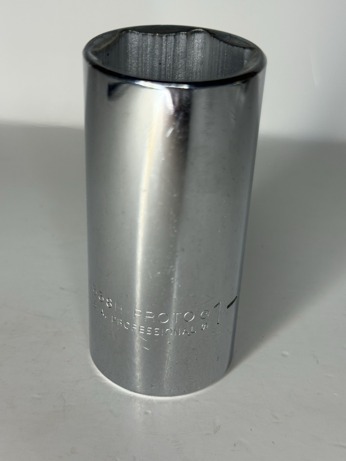 Proto Tools USA 5338H SAE 1-3/16” Deep Chrome Socket 6 Point 1/2” Drive
