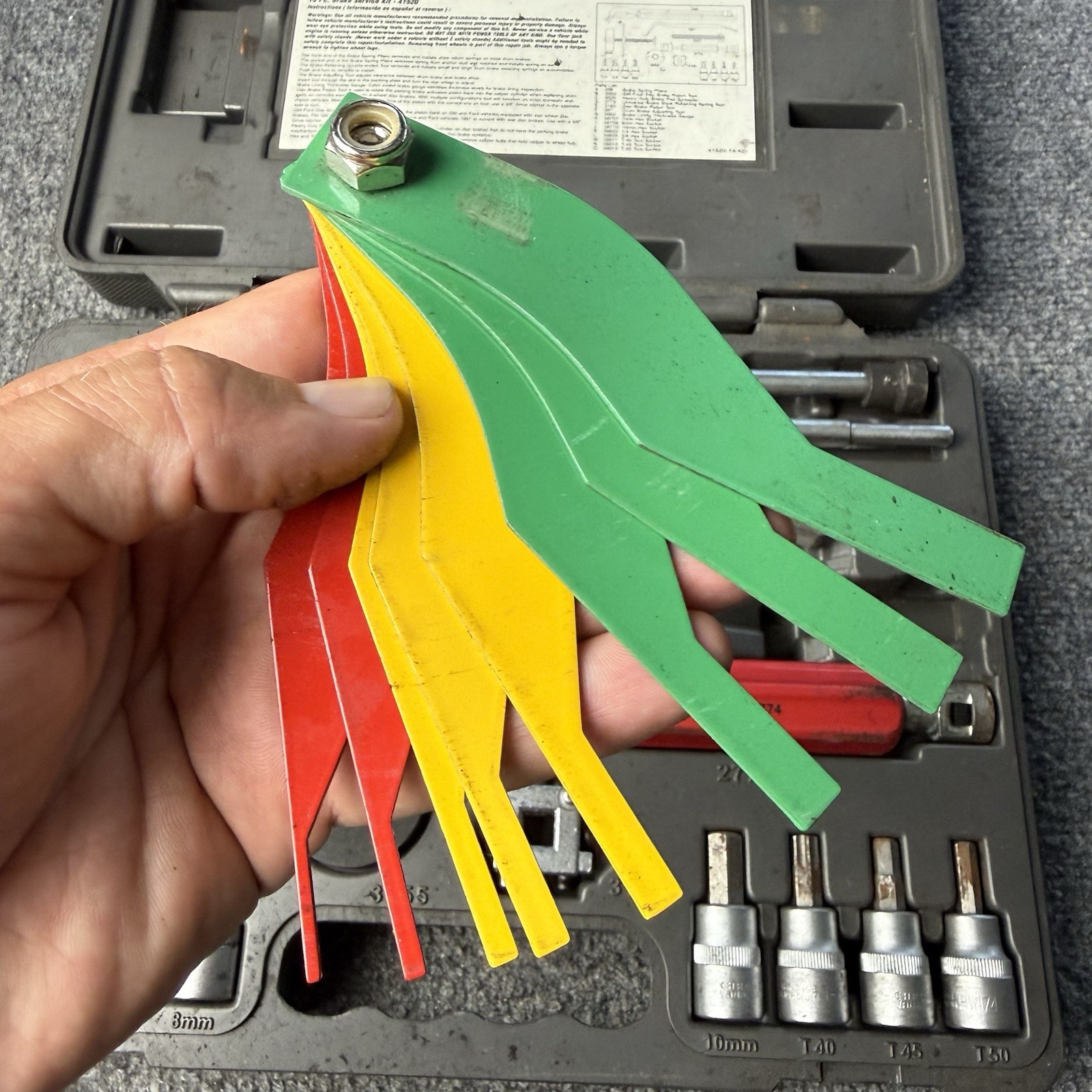 KD Tools 41520 Brake Service Kit 15 Pc Disc Drum Master Pliers Sockets Case
