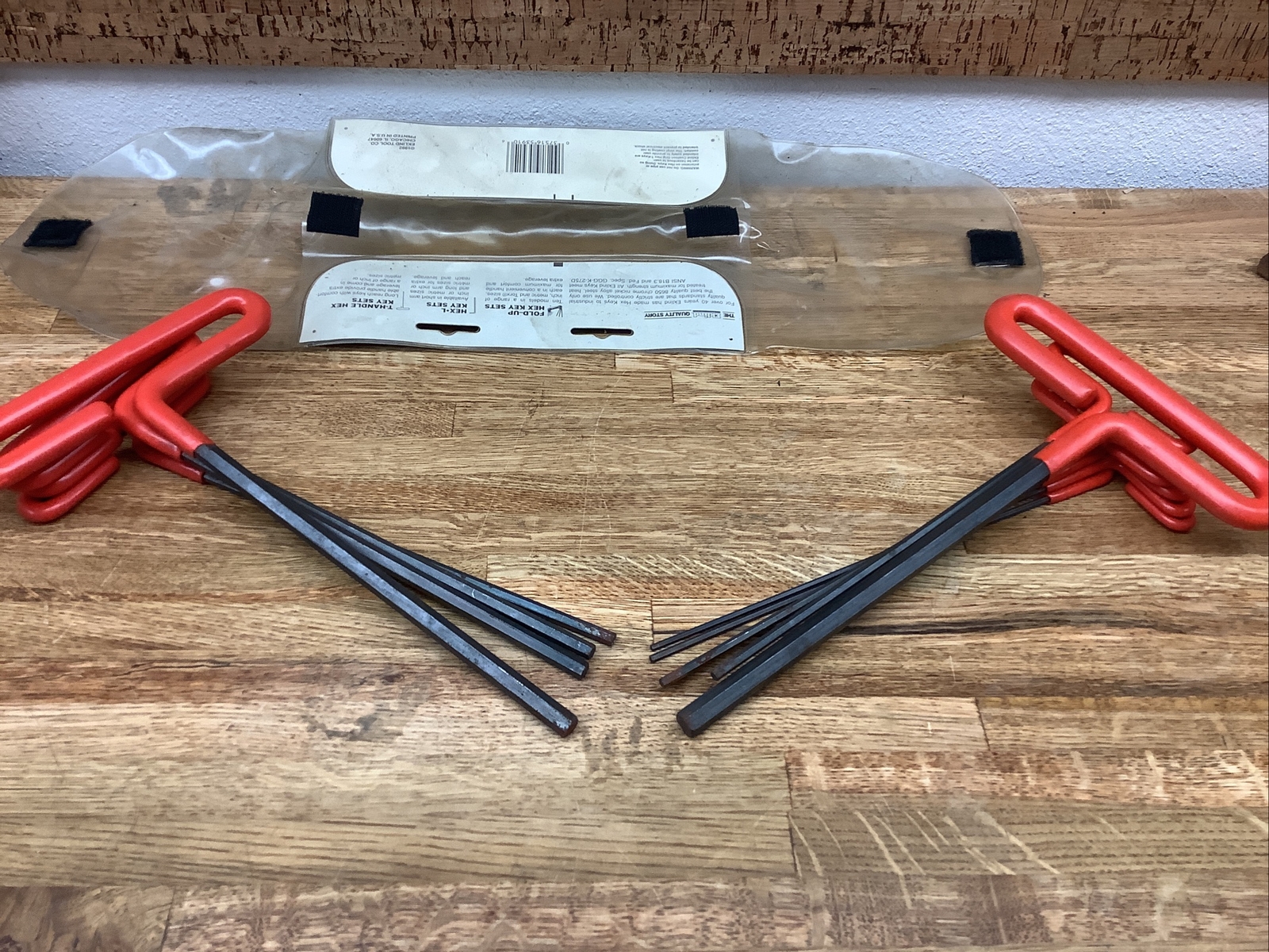 EKLIND 9″ HEX KEY T-HANDLE INDUSTRIAL SET MODEL 53910 SAE USA