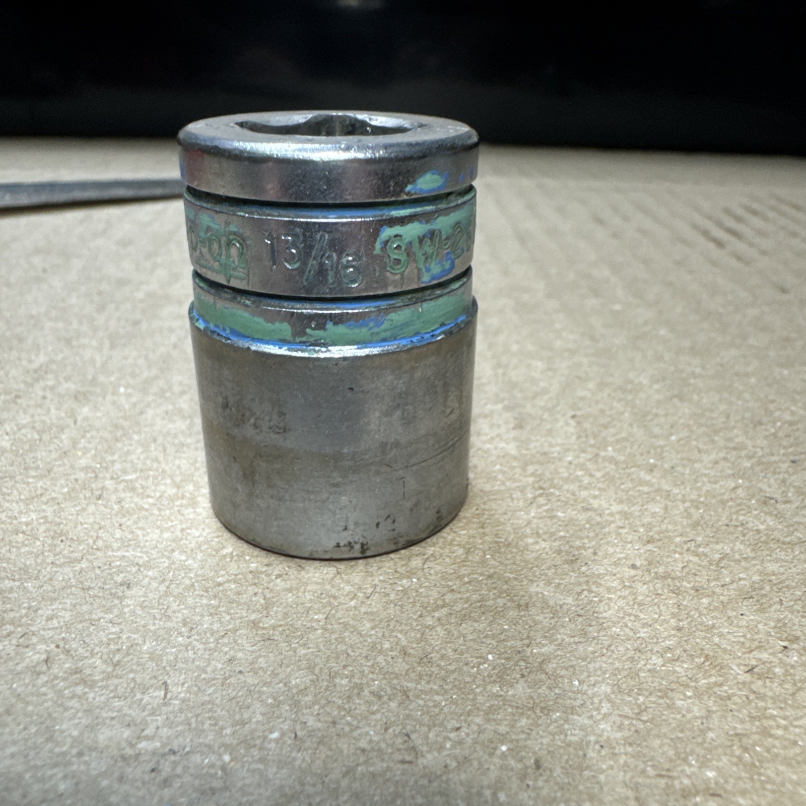 Snap-on Tools SW-261 1/2″ drive 13/16” 12 Point Socket USA Underlined Logo