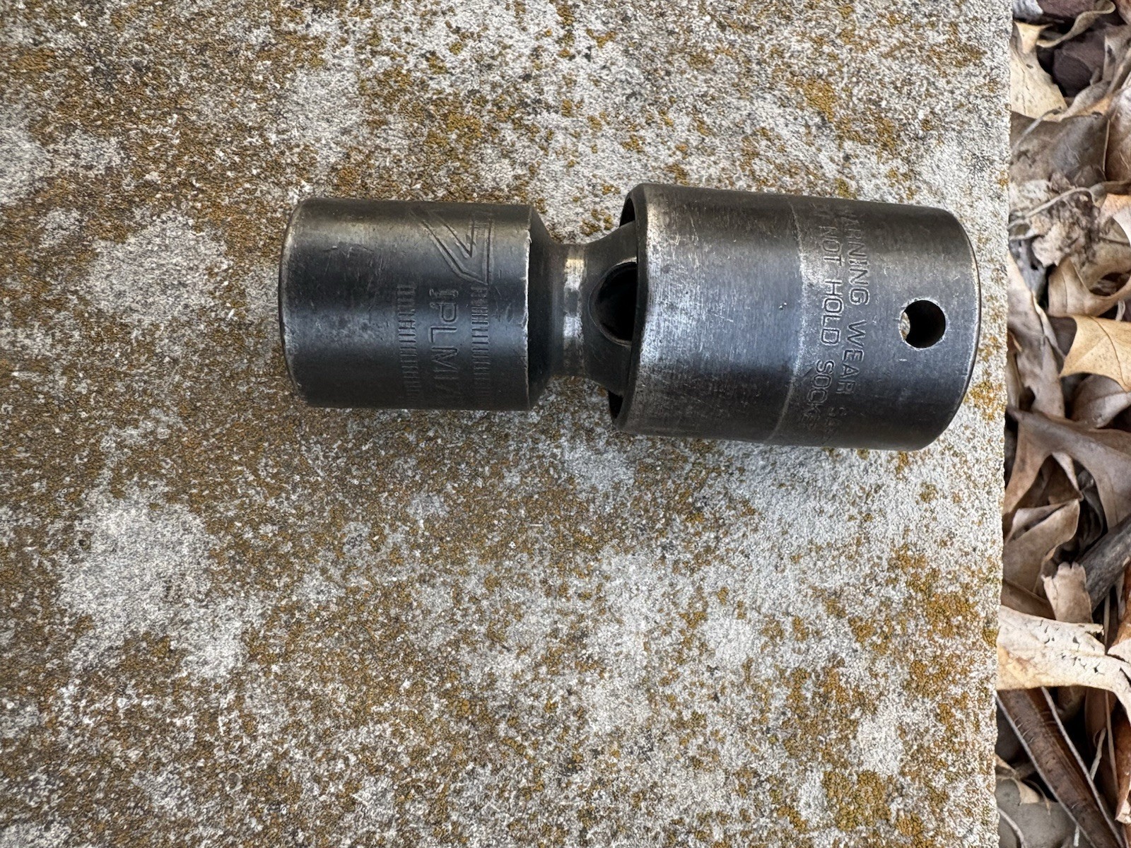 Snap On 1/2″ Drive 17MM 6PT Metric Impact Universal Swivel Socket USA IPLM17C