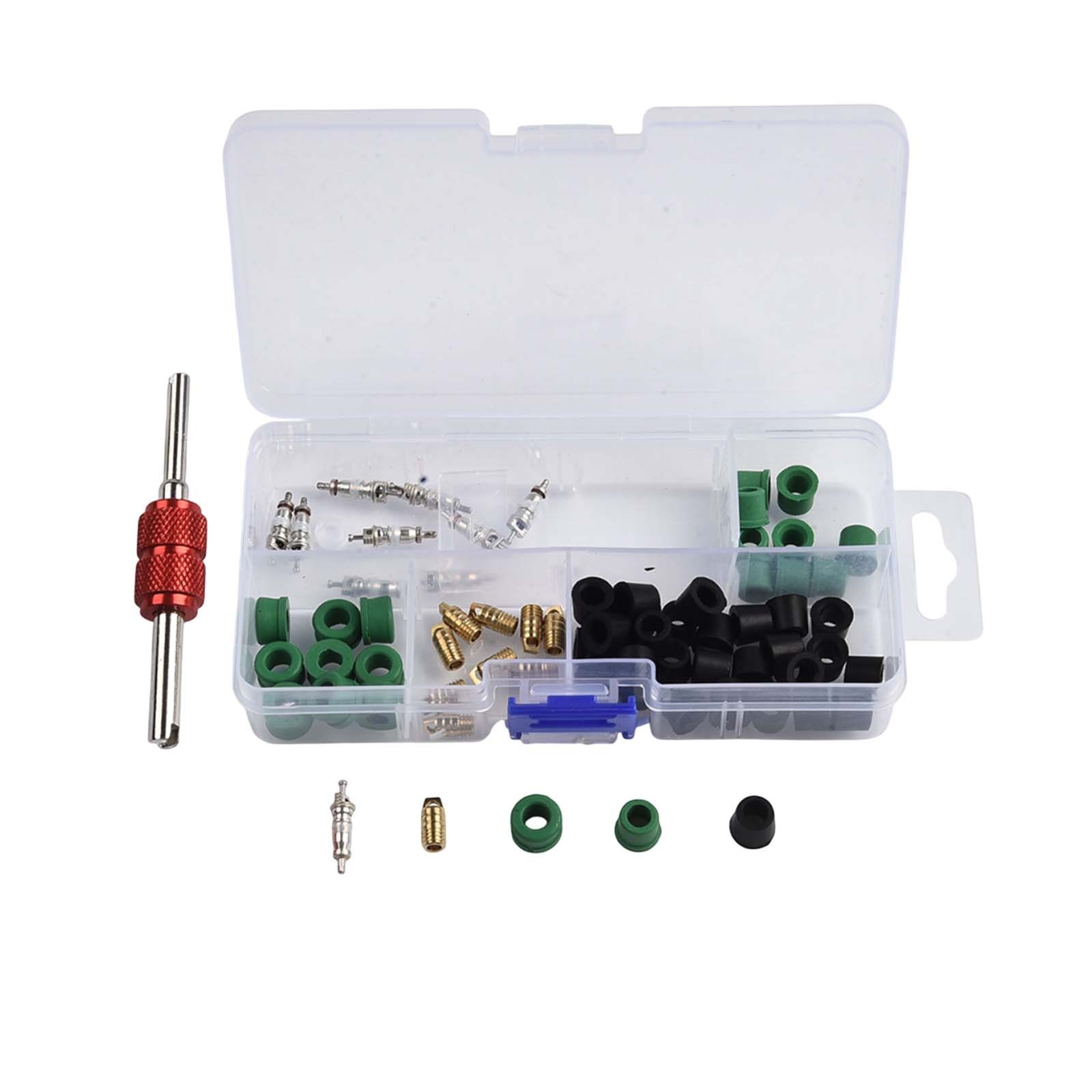 Efficient AC Repair Tool Set 71pcs Including Valve Cores and Accessories