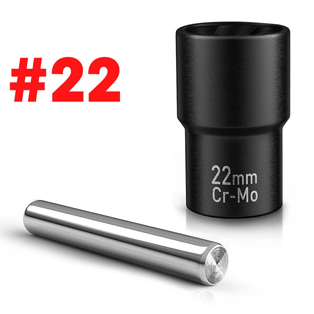 5Pcs/Set Twist Socket 1/2” Drive For Wheel Lug Nut Damaged Removal and Extractor