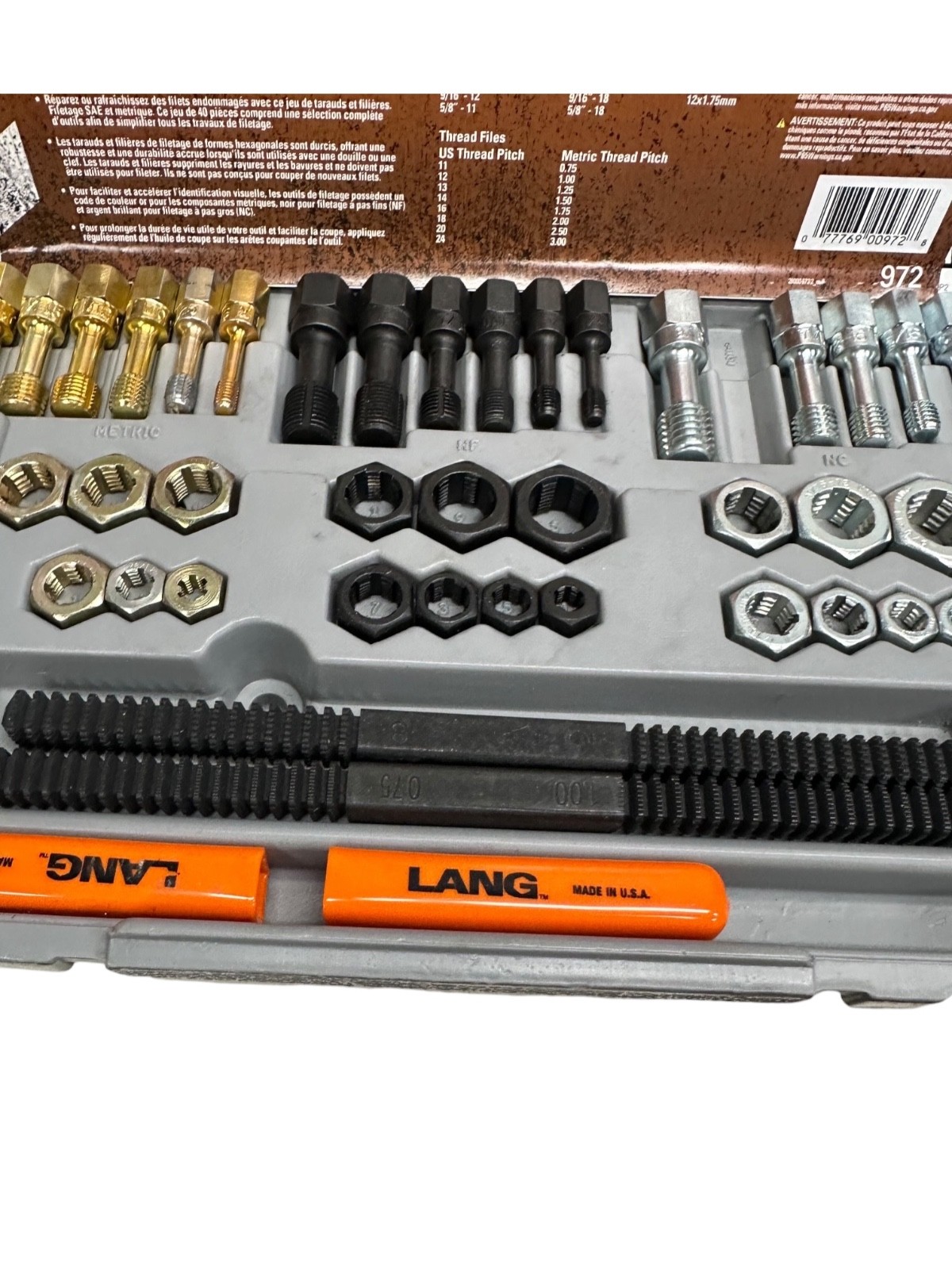 Lang Tools 972, 39 Piece Rethreading Set (ONE MISSING)🔥Fast Shipping🔥