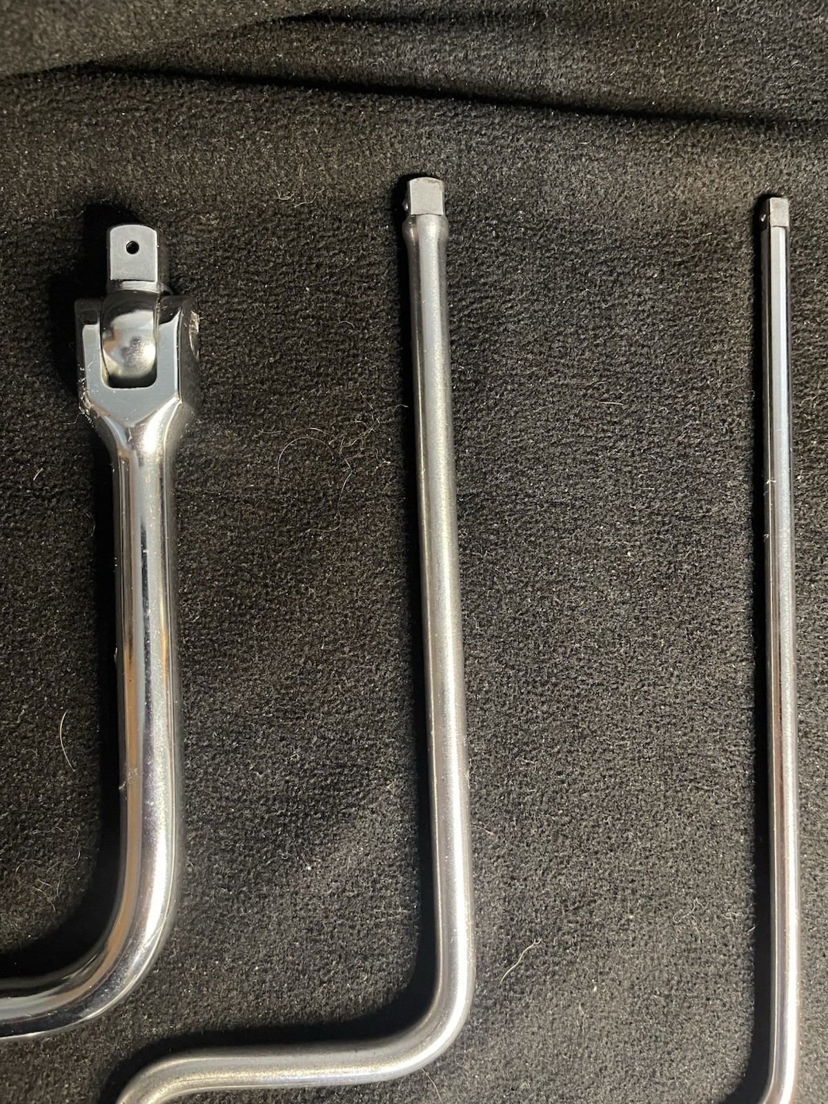 Snap On Tools 18” Long Speeder Drive 3 Piece Set 1/2” SN4A- 3/8” F4LA- 1/4”TMS4B