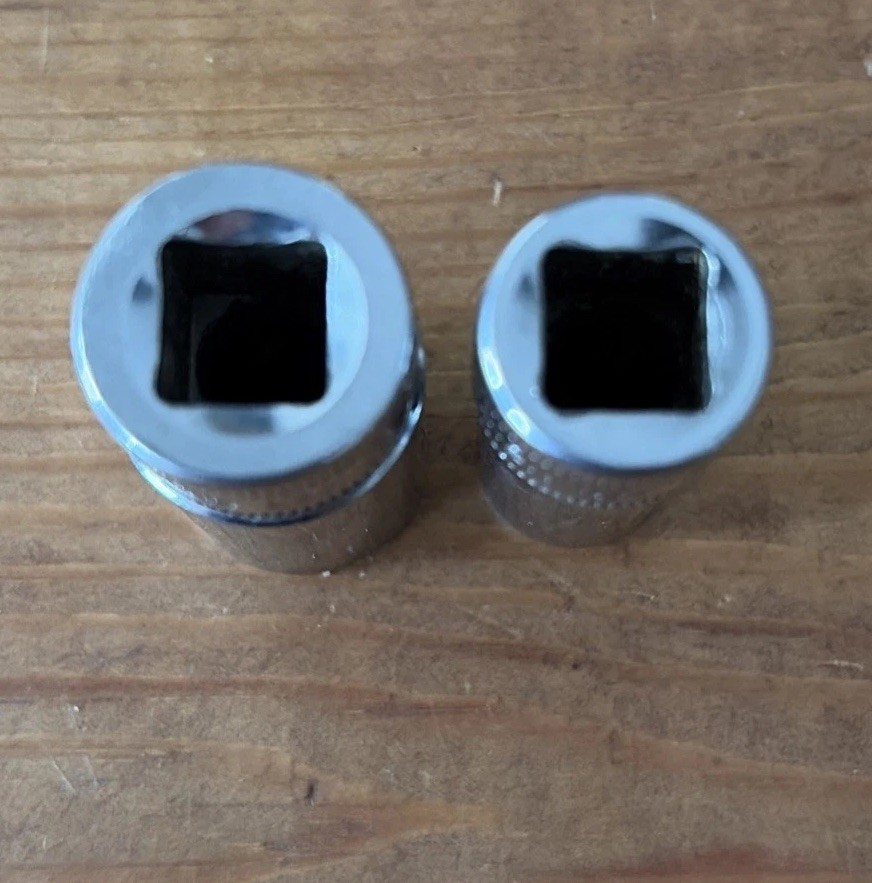 Snap-on Tools USA Drive 11mm & 15mm Chrome Socket FSMS11 & FSMS15 USED CONDITION