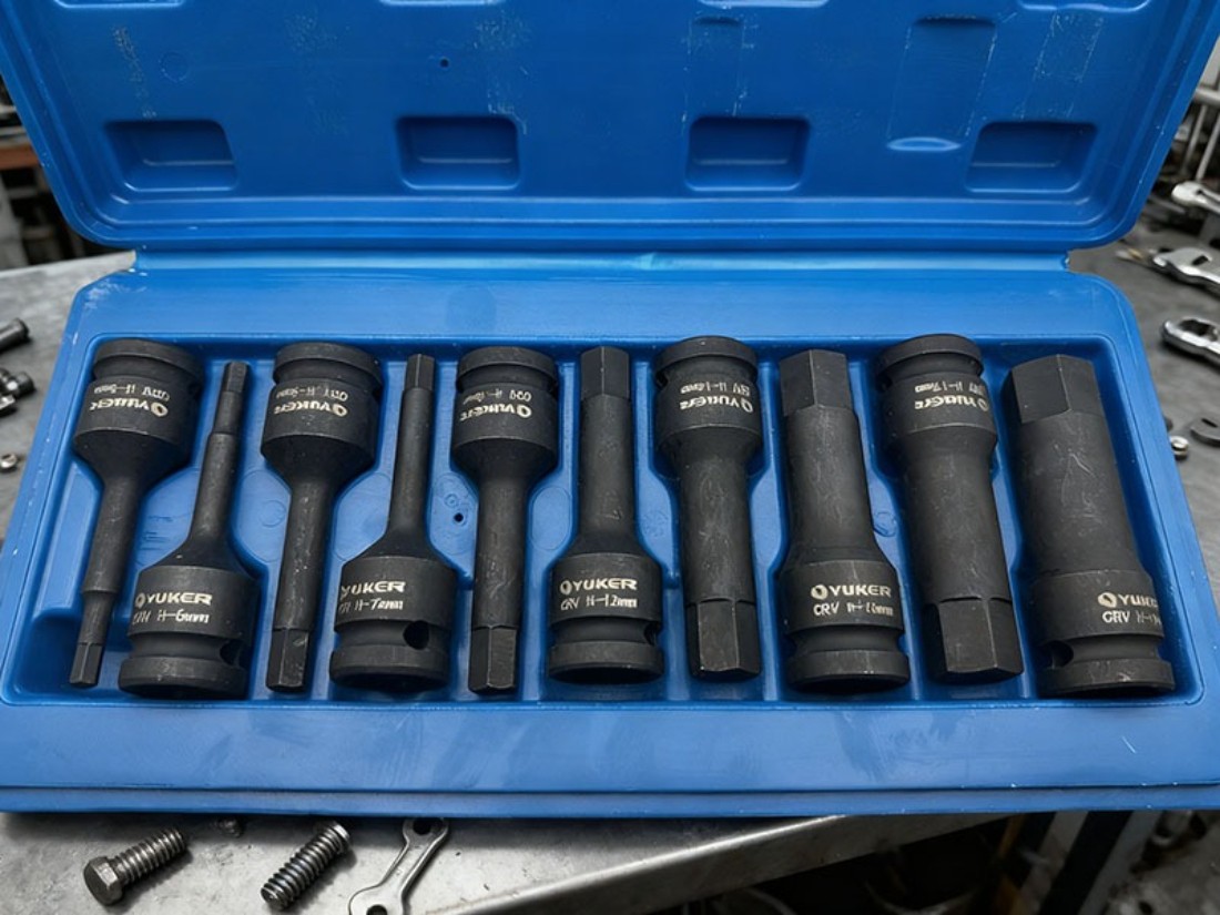 1/2» Drive Allen / hex key bit impact socket set H5 – H19MM Metric Deep NEW