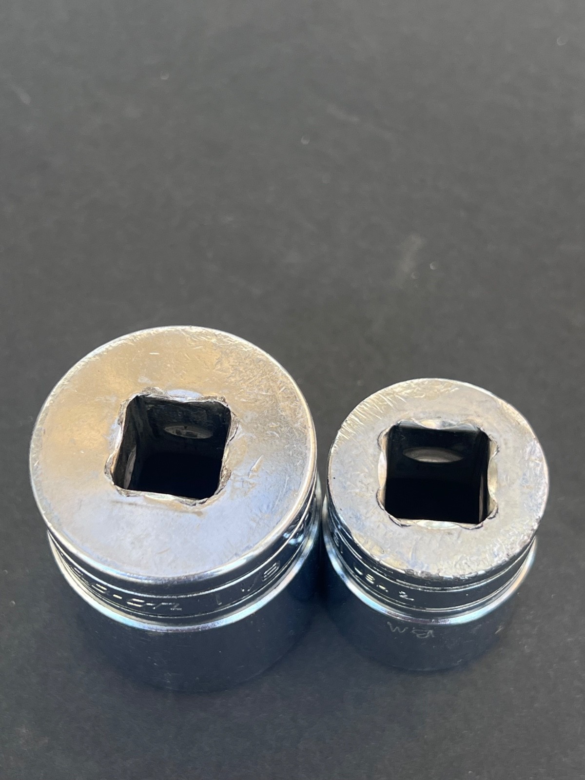 Snap On TW Socket Set of 2 (TW361) 1 1/8″ (TW281) 7/8″ 6pt 1/2″ Drive (USA)