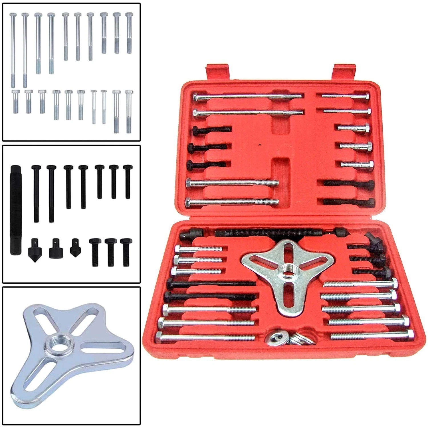 46pc Harmonic Balancer Puller Set – Steering Wheel & Gear Pulley Removal Kit