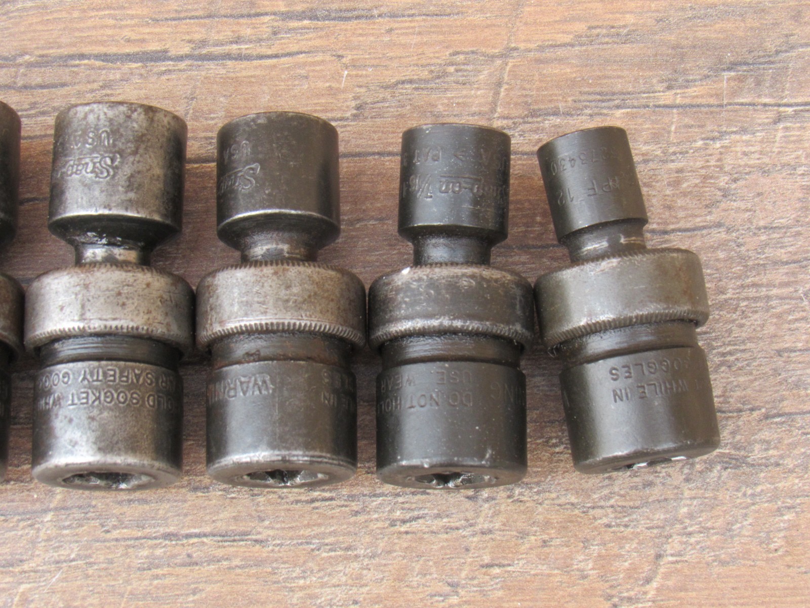 SNAP ON 207IPF 3/8″ DR 3/8″ – 3/4″ SAE IMPACT FLEX SWIVEL SOCKET SET IPF12 – 24