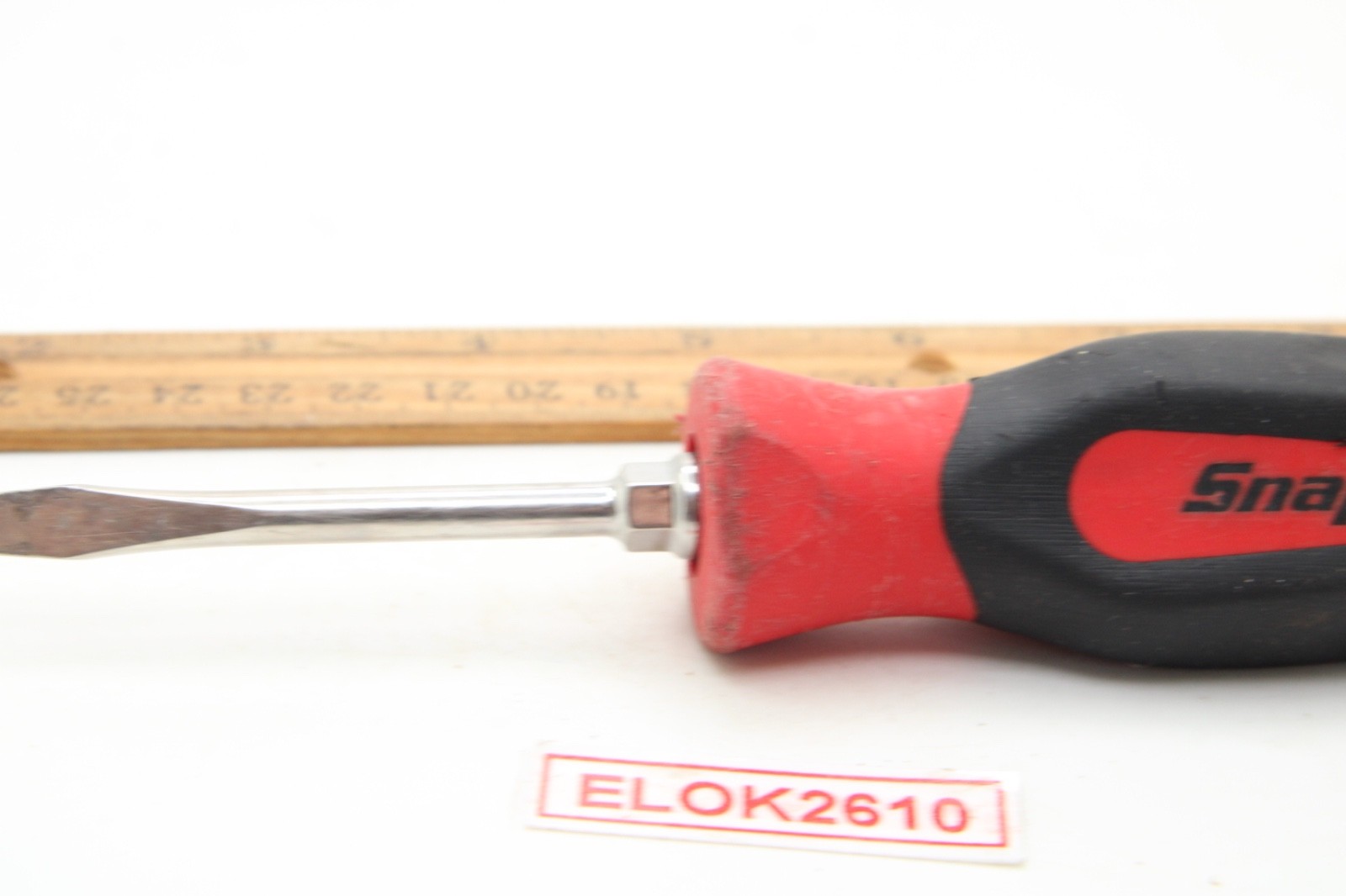 Snap On SGD2B 7/32″ x 3″ Slotted/Flat Red/Black Soft Grip Screwdriver USA