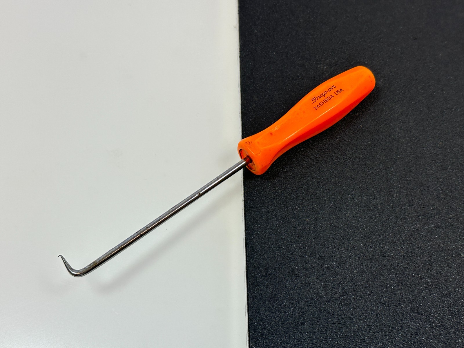 🇺🇸 Snap-on Tools USA 3ASH90A Mini Orange Hard Handle 90° Angled Pick