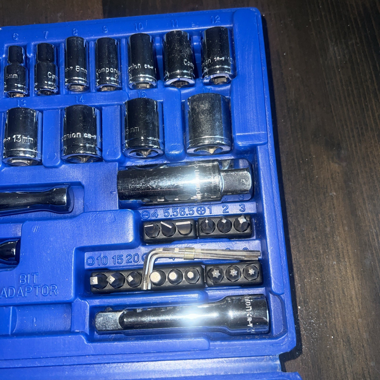 Sears Companion 48 piece 3/8″ Socket set 30372 USA Standard And Metric Like New