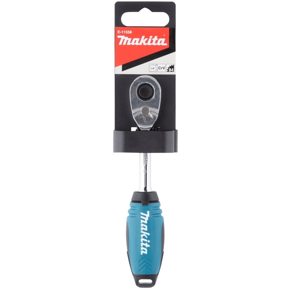 Makita 84 Tooth Square Drive Ratchet Handle, 1/4-Inch