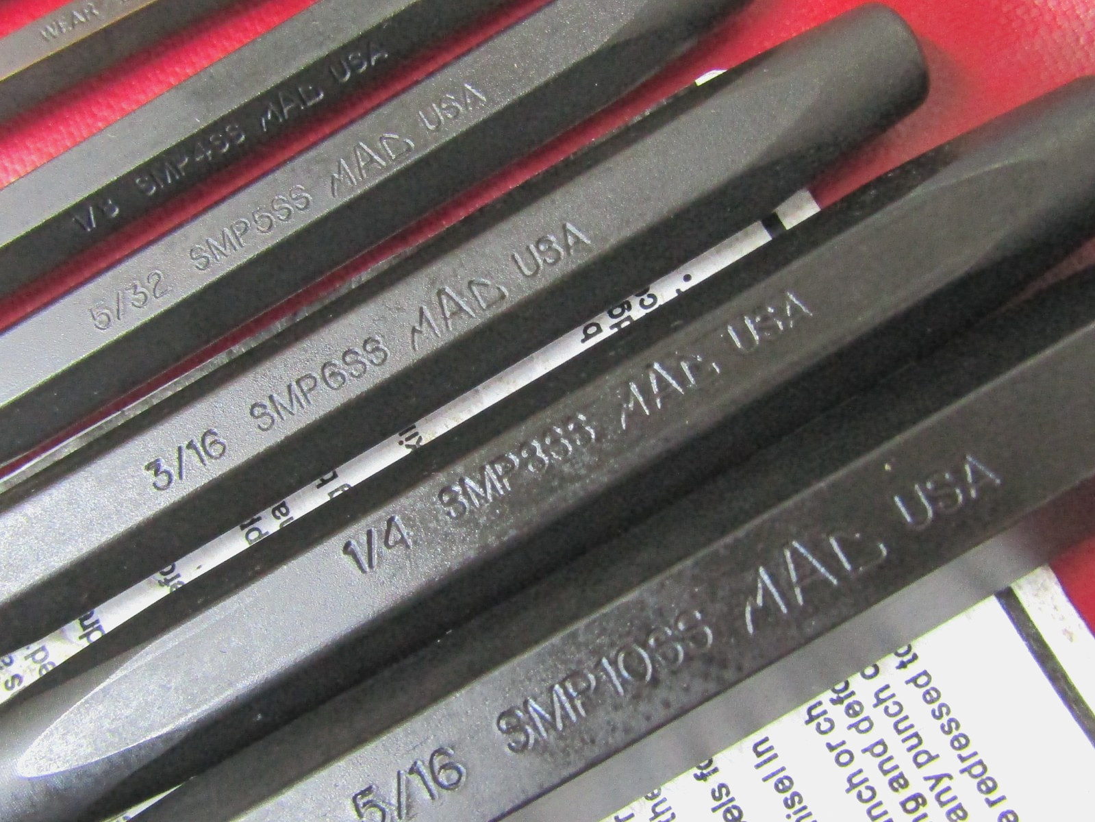 Mac Tools 19-PC. Punch and Chisel Super Set PC19KSS, USA Made