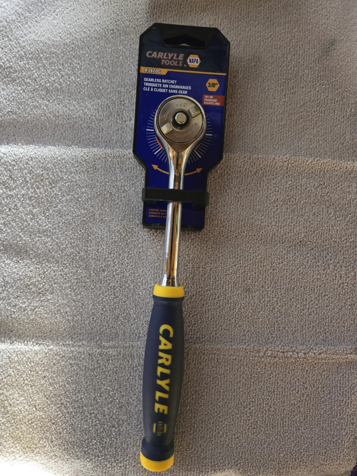 Napa Carlyle R38zdg Gearless Ratchet 3/8