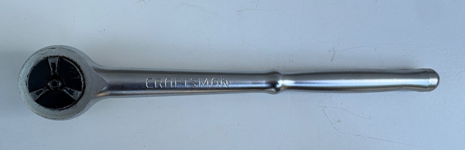 Vintage Craftsman 1/2″ Drive 10″ long Teardrop Handle Ratchet VR 43176