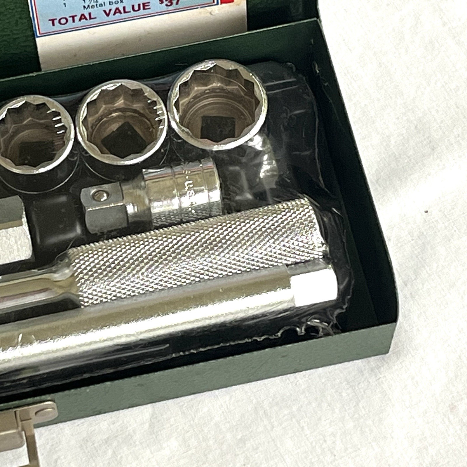 SK Tools 12pc 3/8″ Shallow Socket Set Vintage New Old Stock 4512 Sealed
